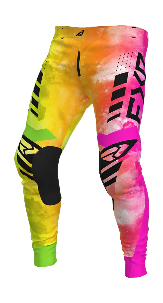 FXR Youth Motocross Pants Podium - Acid Sherbert
