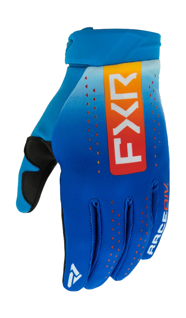FXR Youth Motocross Gloves Reflex - Blue / Tangerine