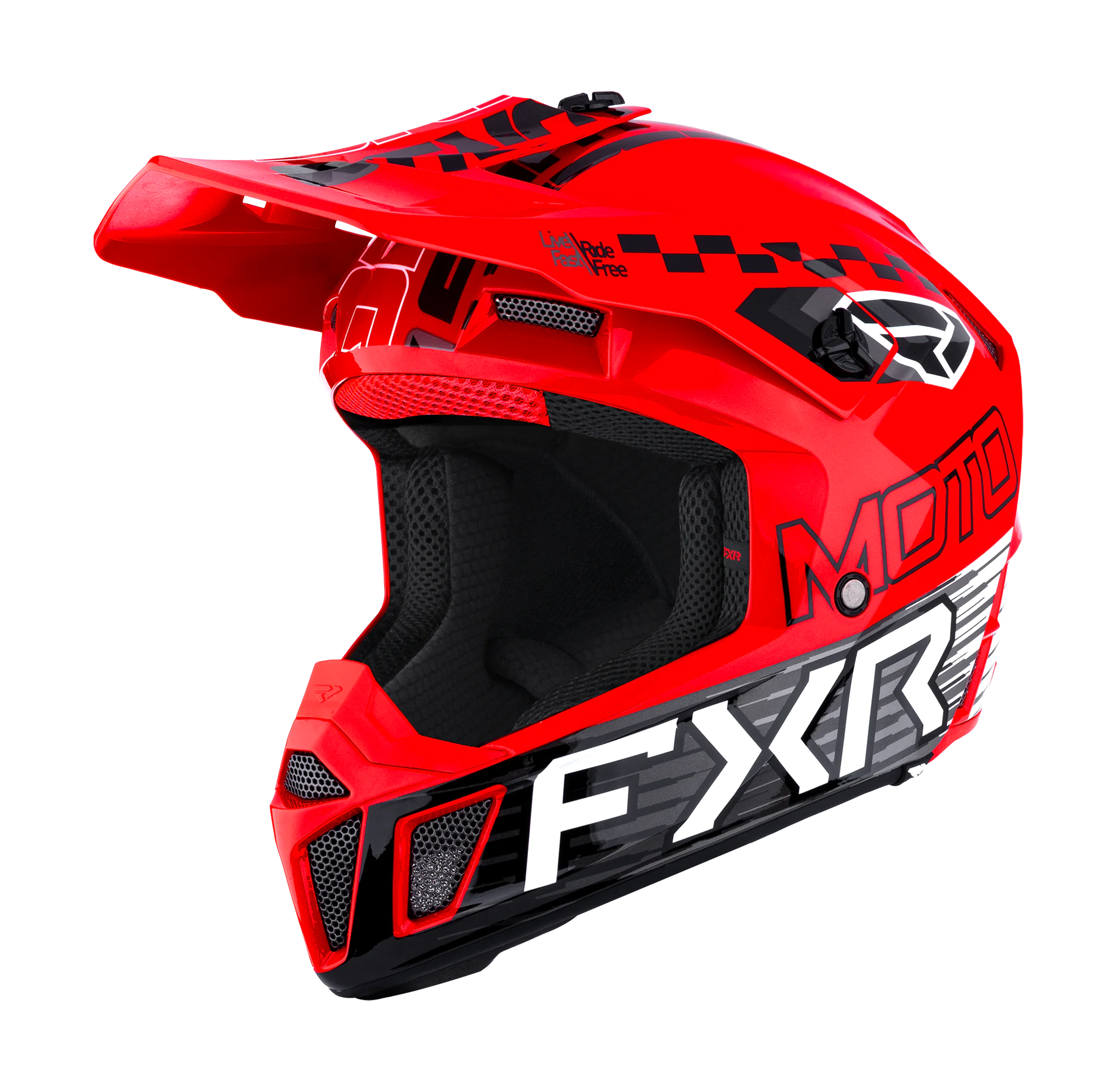 FXR Youth Motocross Helmet Clutch - Red / White