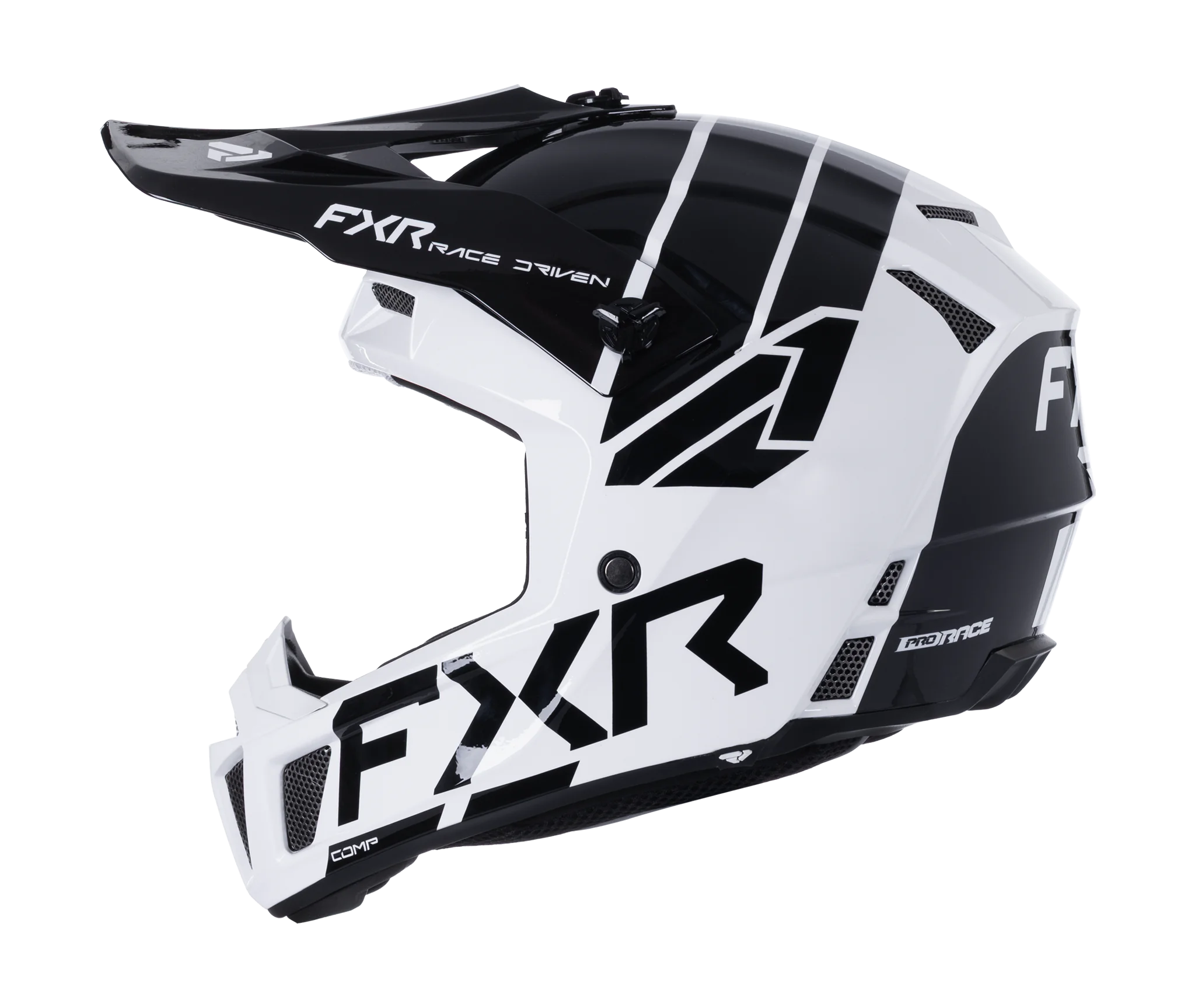 FXR Youth Motocross Helmet Clutch - White / Black