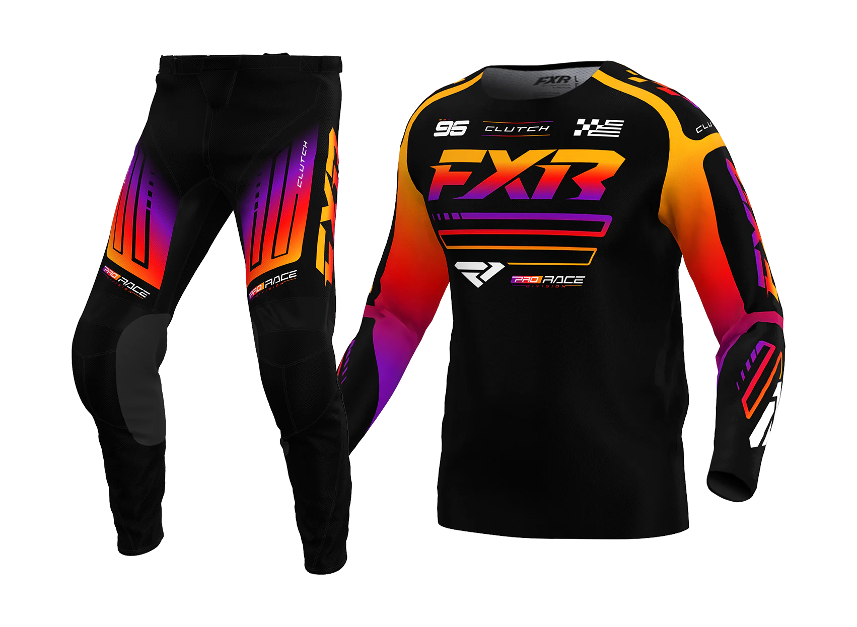 FXR Youth Motocross Gear Clutch - Black / Spectrum