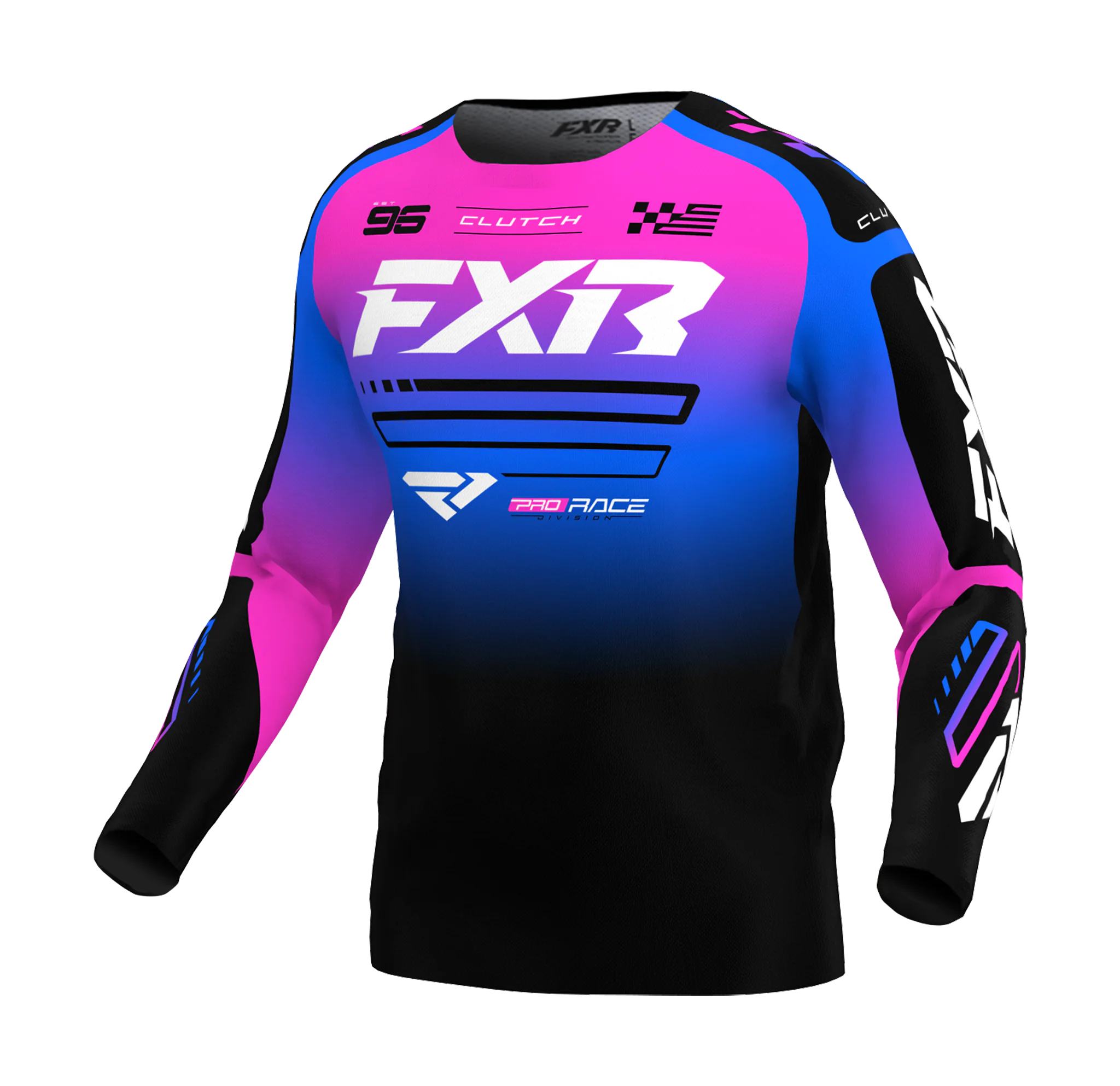 FXR Mini Motocross Gear Clutch - Black / Blue / Pink