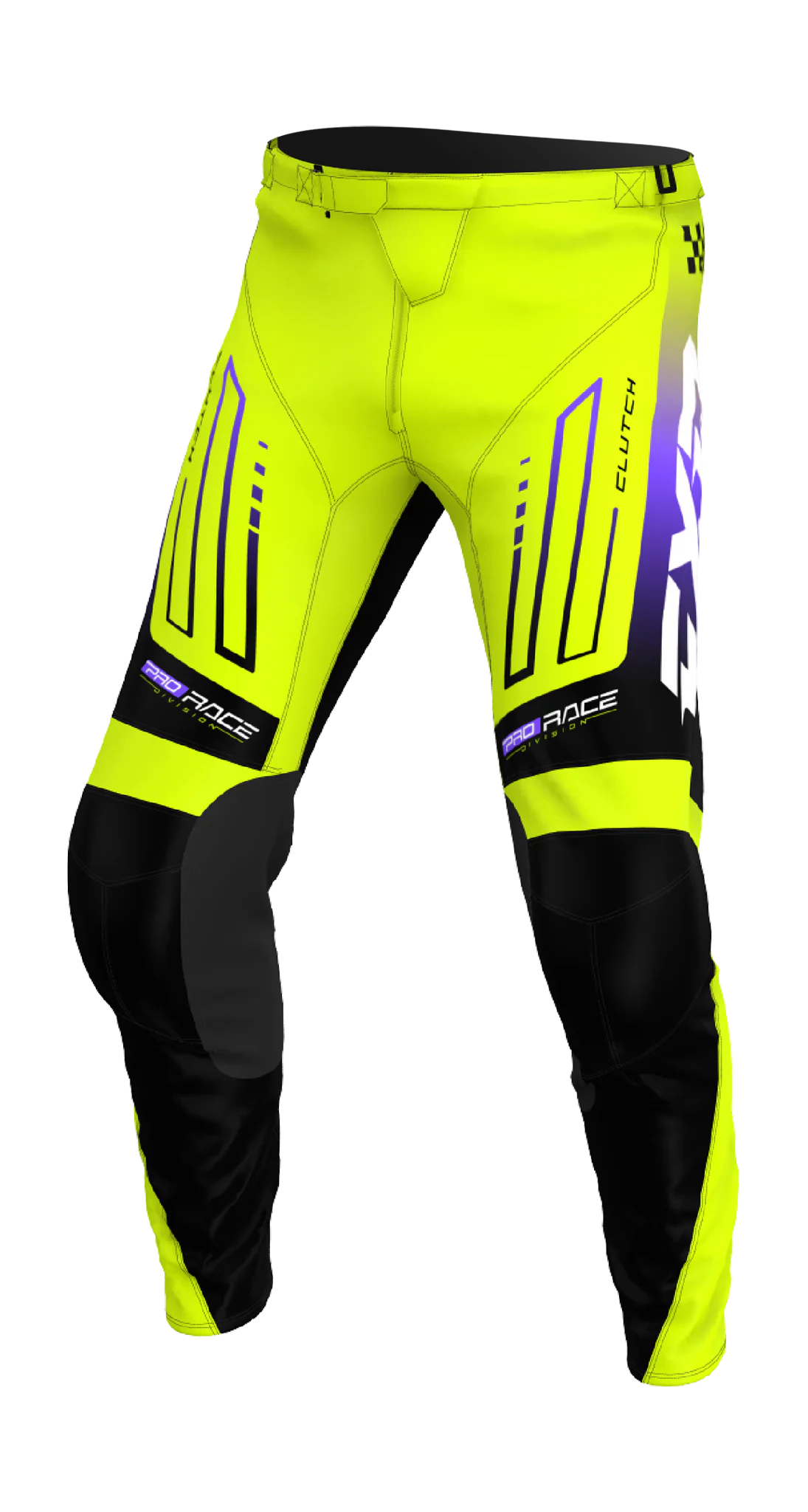 FXR Mini Motocross Pants 2026 Clutch - HiVis / Black / Purple
