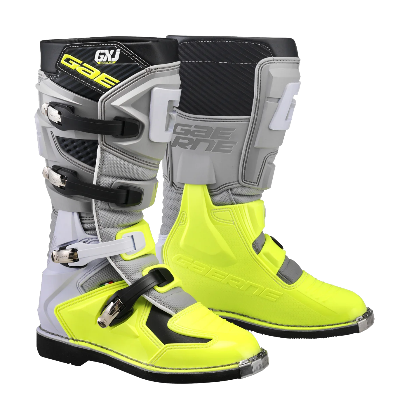 Gaerne Youth Motocross Boots GX-J - Grey / Fluo Yellow