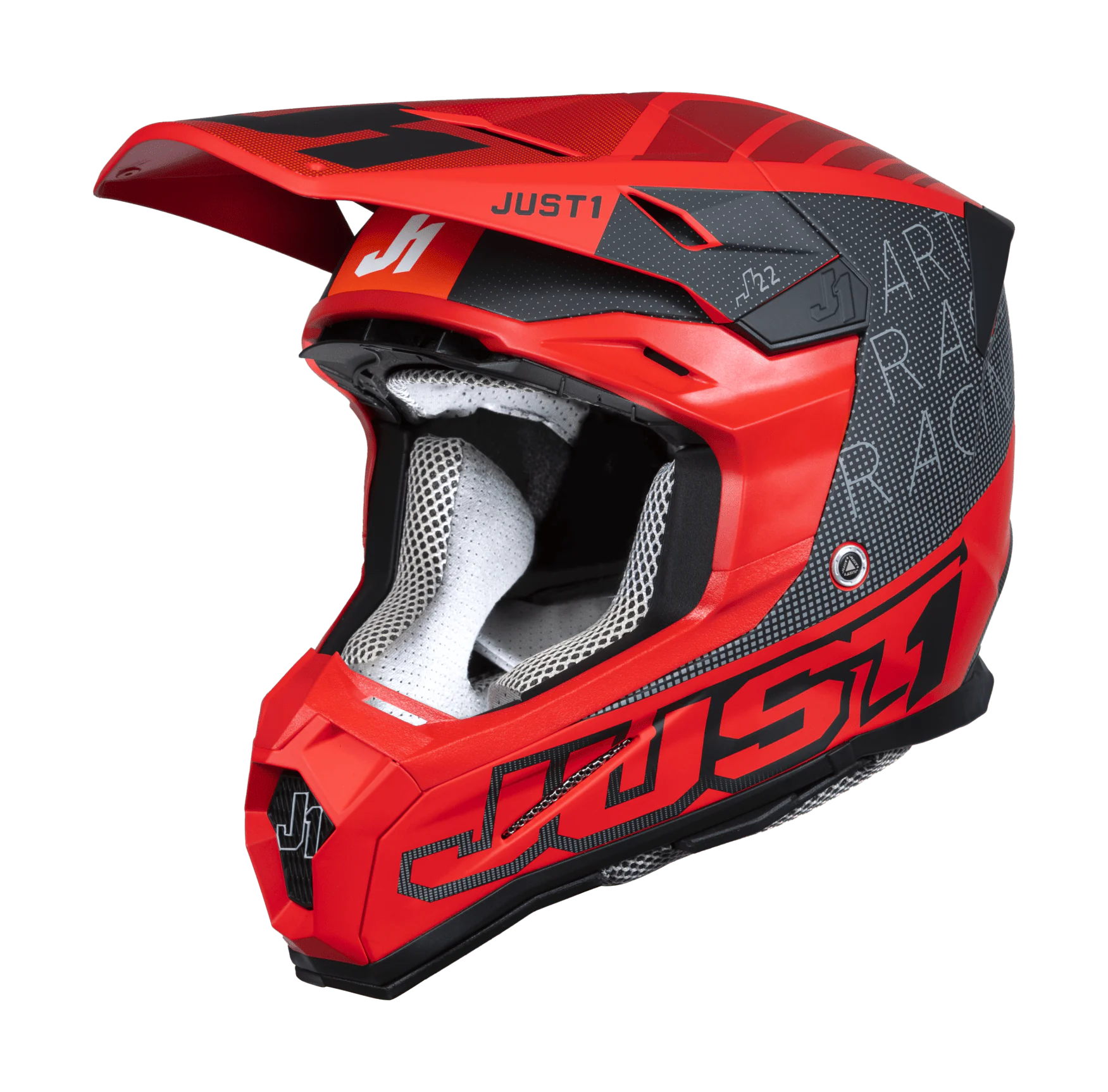 Just1 Motocross Helmet J22F Dynamo - Red / Black