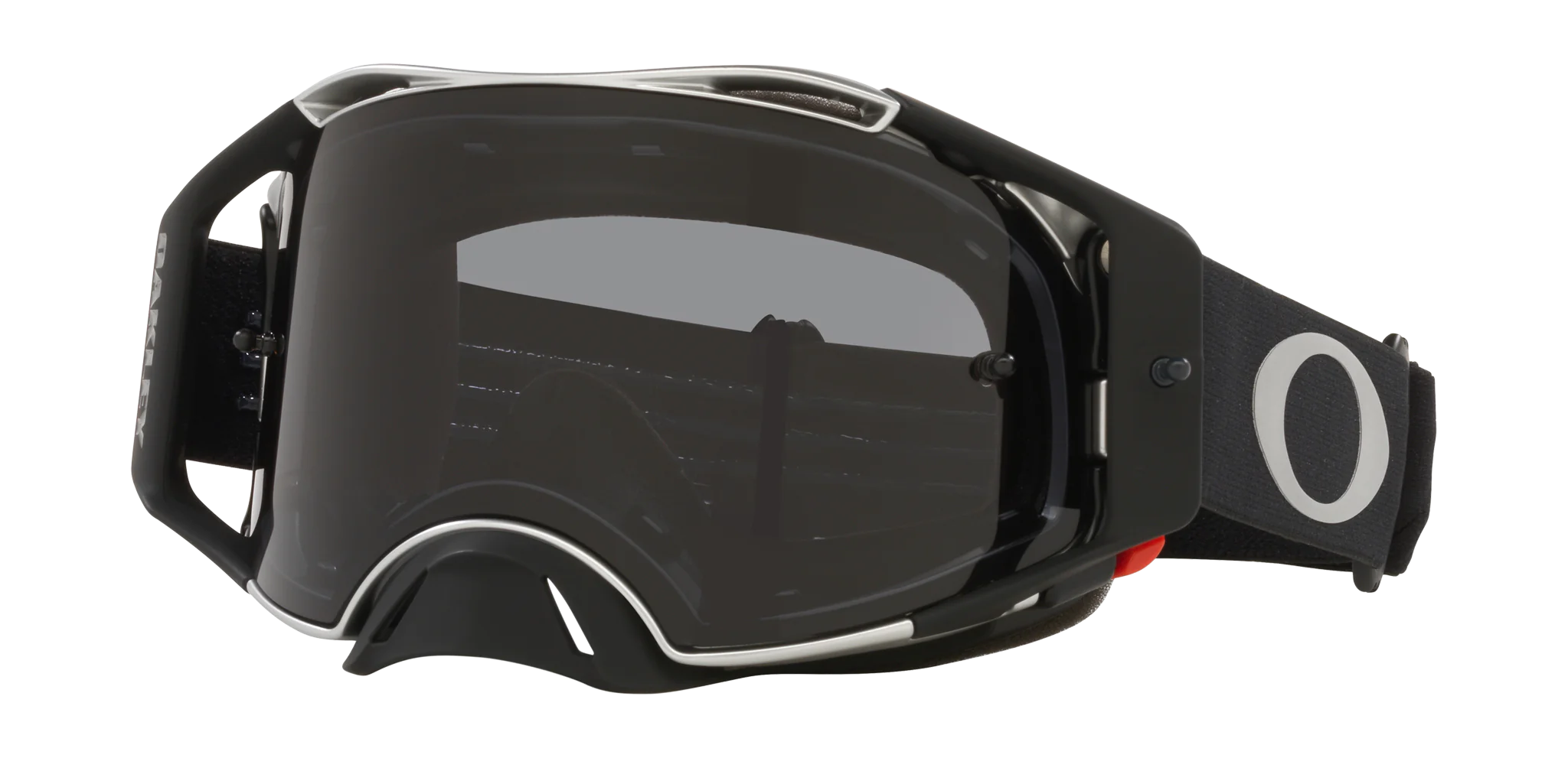 Oakley Motocross Goggle Airbrake MX Tuff Blocks Black Gunmetal - Dark Grey
