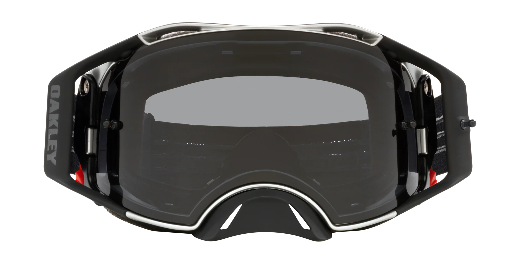 Oakley Motocross Goggle Airbrake MX Tuff Blocks Black Gunmetal - Dark Grey
