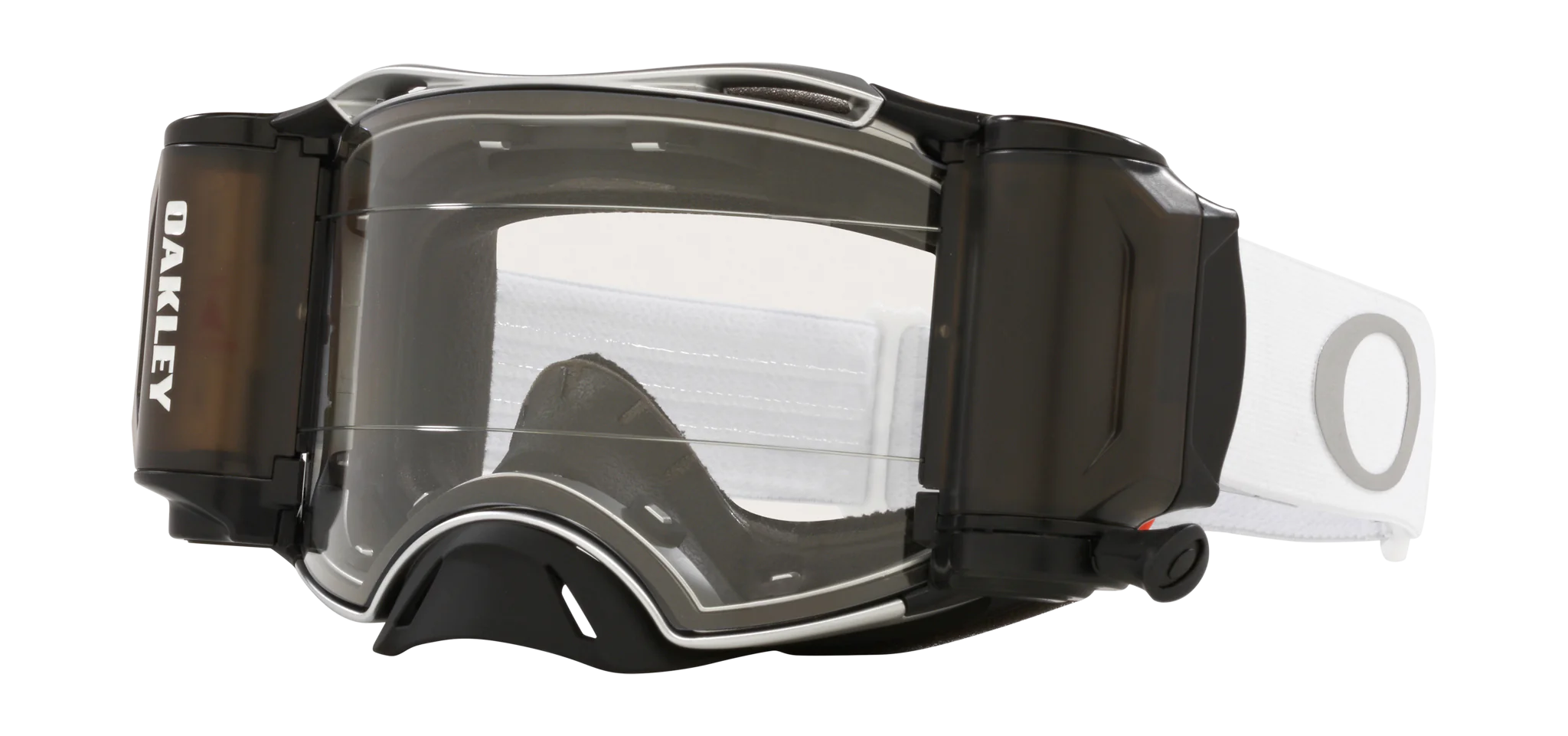 Oakley Motocross Goggle Roll-Off Airbrake MX Tuff Blocks White - Clear