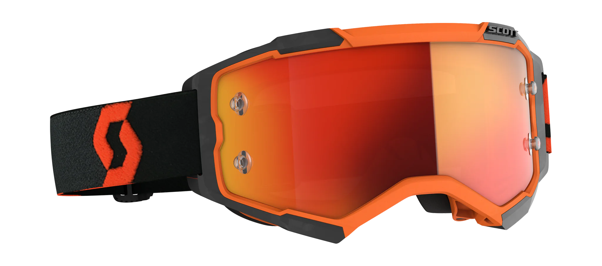Scott Motocross Goggle Fury - Orange / Black - Mirror Orange