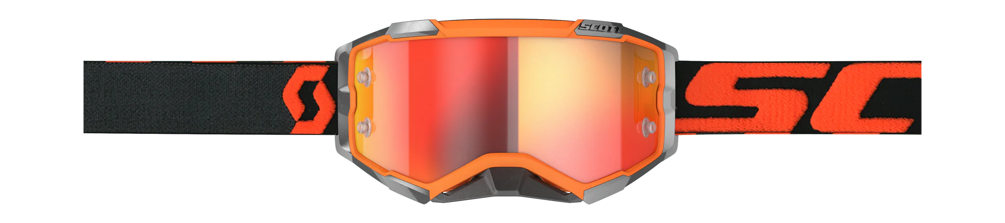 Scott Motocross Goggle Fury - Orange / Black - Mirror Orange