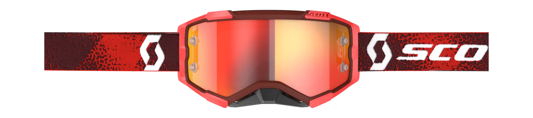 Scott Motocross Goggle Fury - Red - Mirror Orange