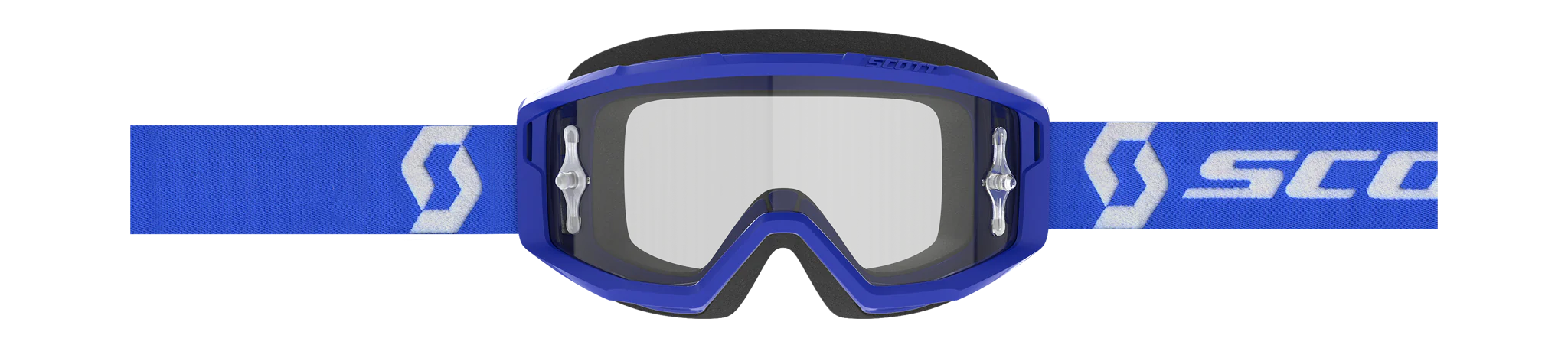 Scott Motocross Goggle Primal - Blue / White - Clear