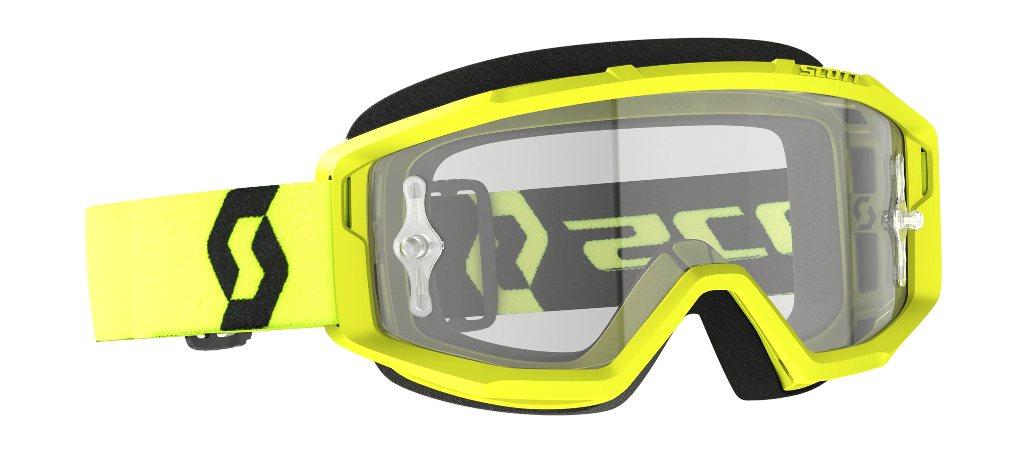 Scott Motocross Goggle Primal - Yellow / Black - Clear