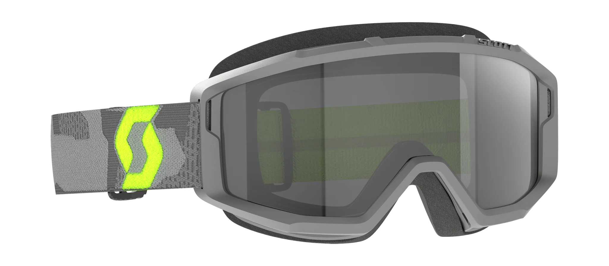 Scott Motocross Goggle Primal Sand Dust - Grey / Neon Yellow - Dark Grey