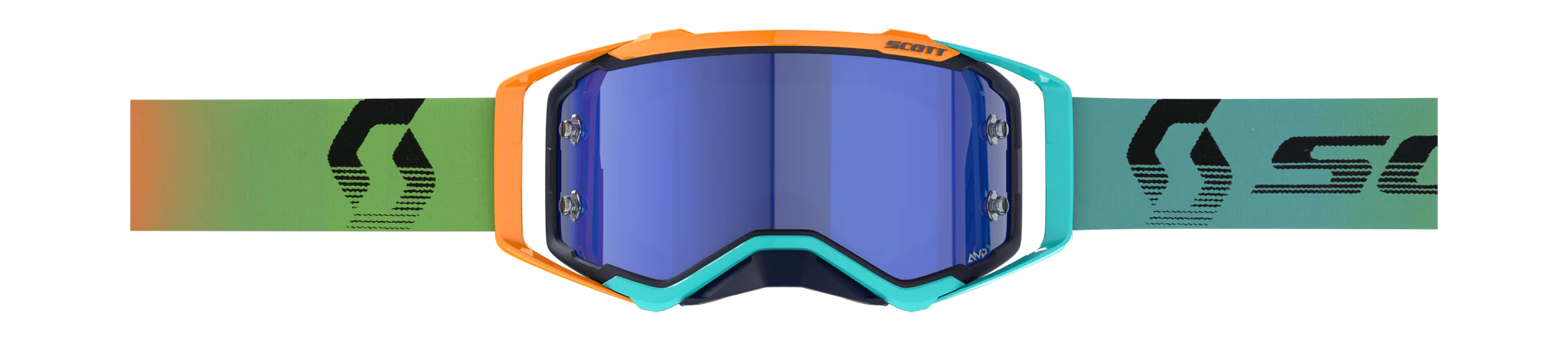 Scott Motocross Goggle Prospect - Blue / Orange - Amplifier Mirror Blue