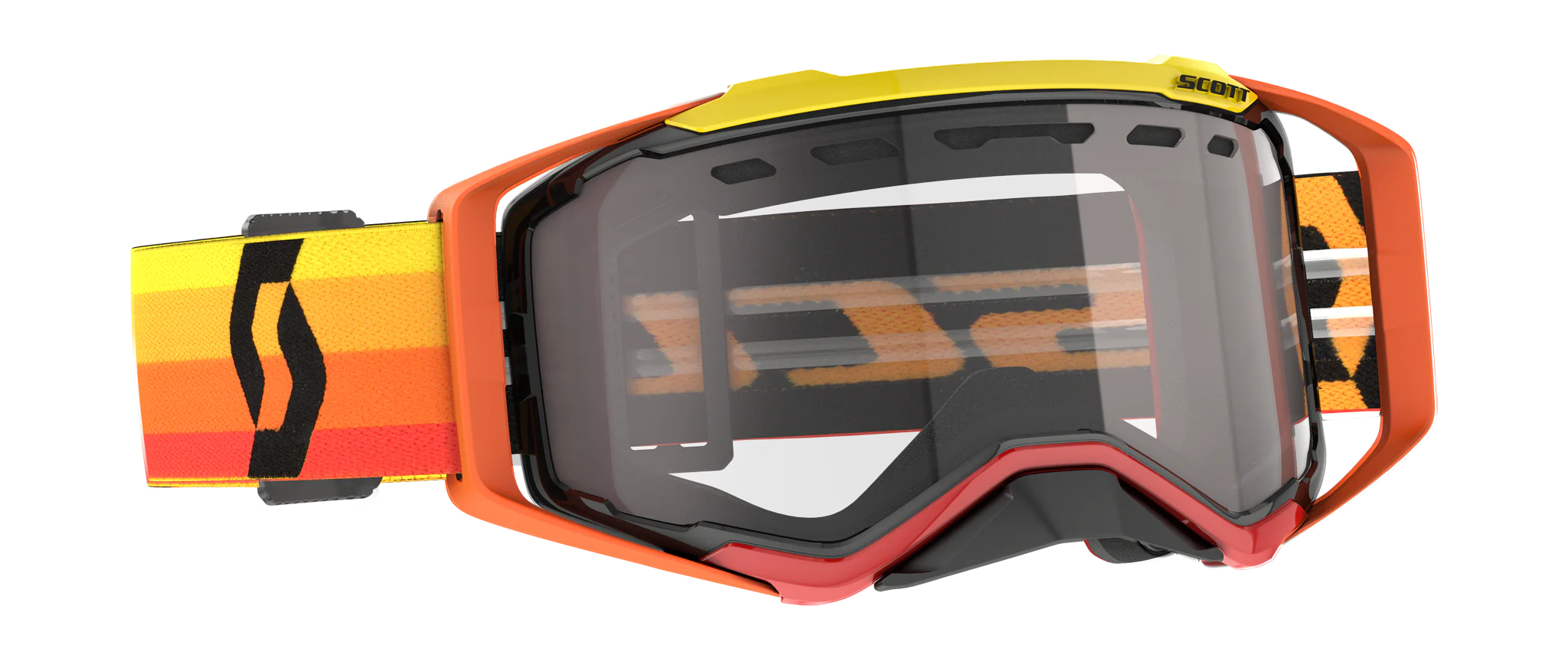 Scott Motocross Goggle Prospect Enduro - Orange / Yellow - Clear