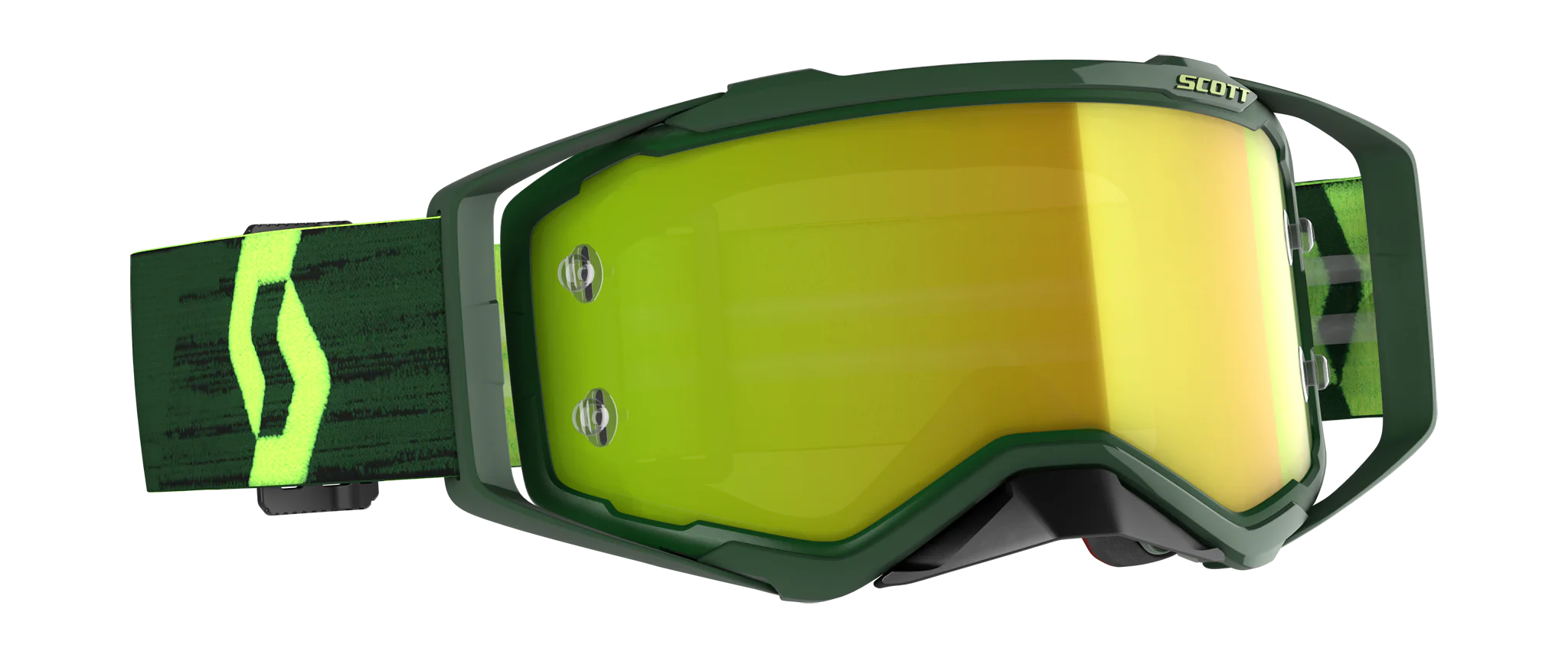 Scott Motocross Goggle Prospect - Green / Yellow - Mirror Yellow