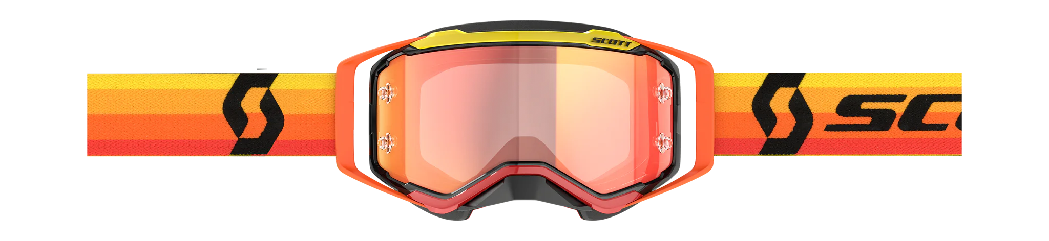 Scott Motocross Goggle Prospect - Orange / Yellow - Mirror Orange
