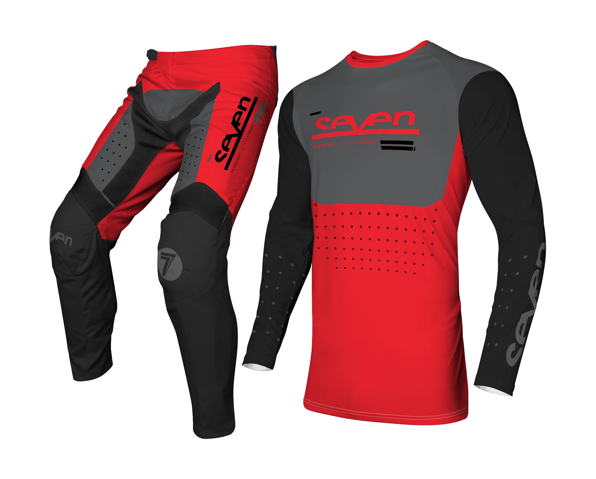 Seven Motocross Gear Vox Aperture - Flo Red