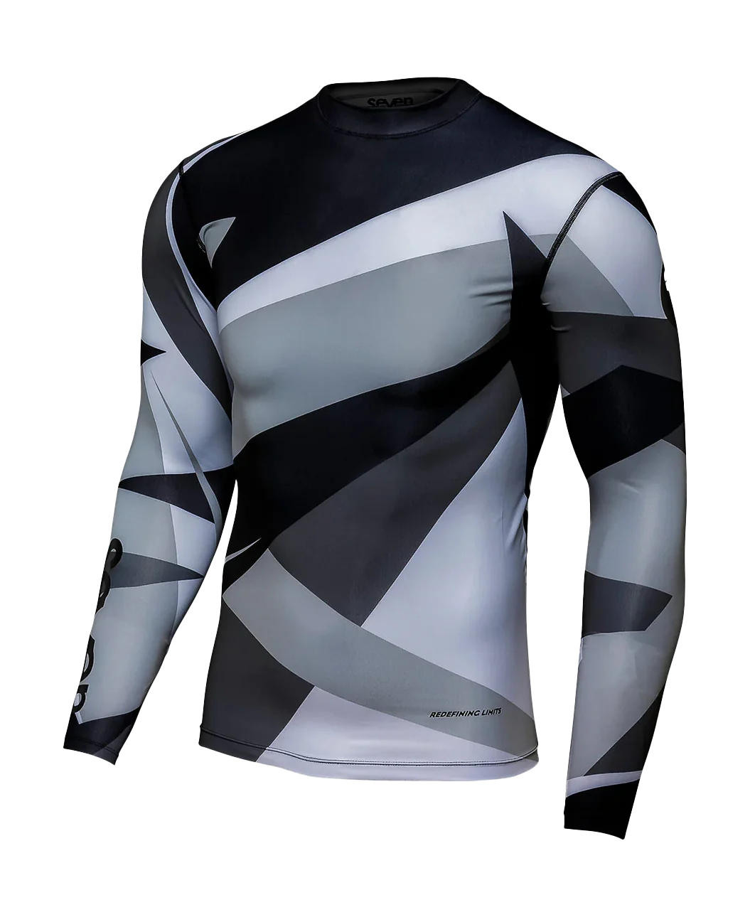 Seven Youth Compression Jersey Zero Battleship - Black / Grey