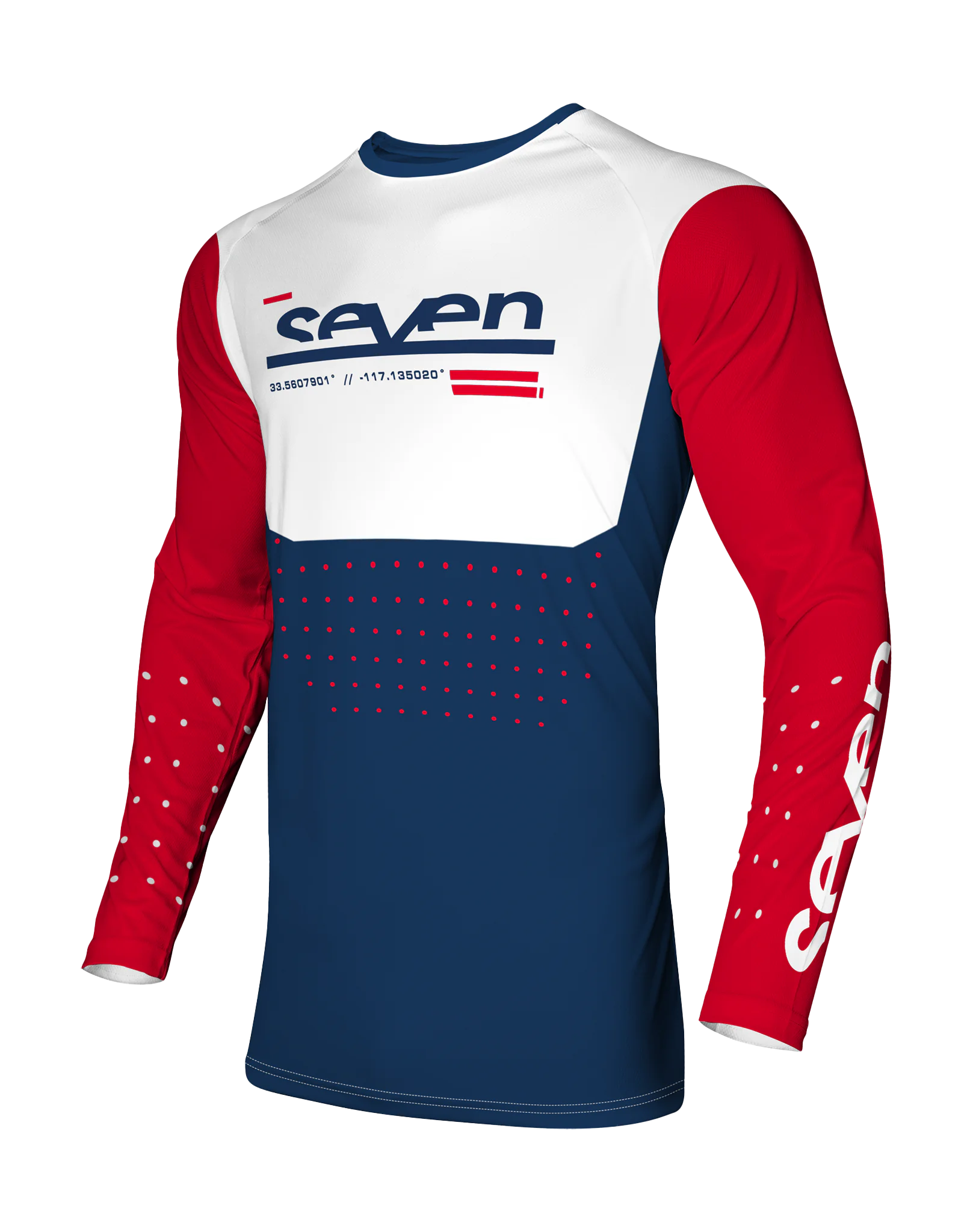 Seven Youth Motocross Gear Vox Aperture - Red / Navy