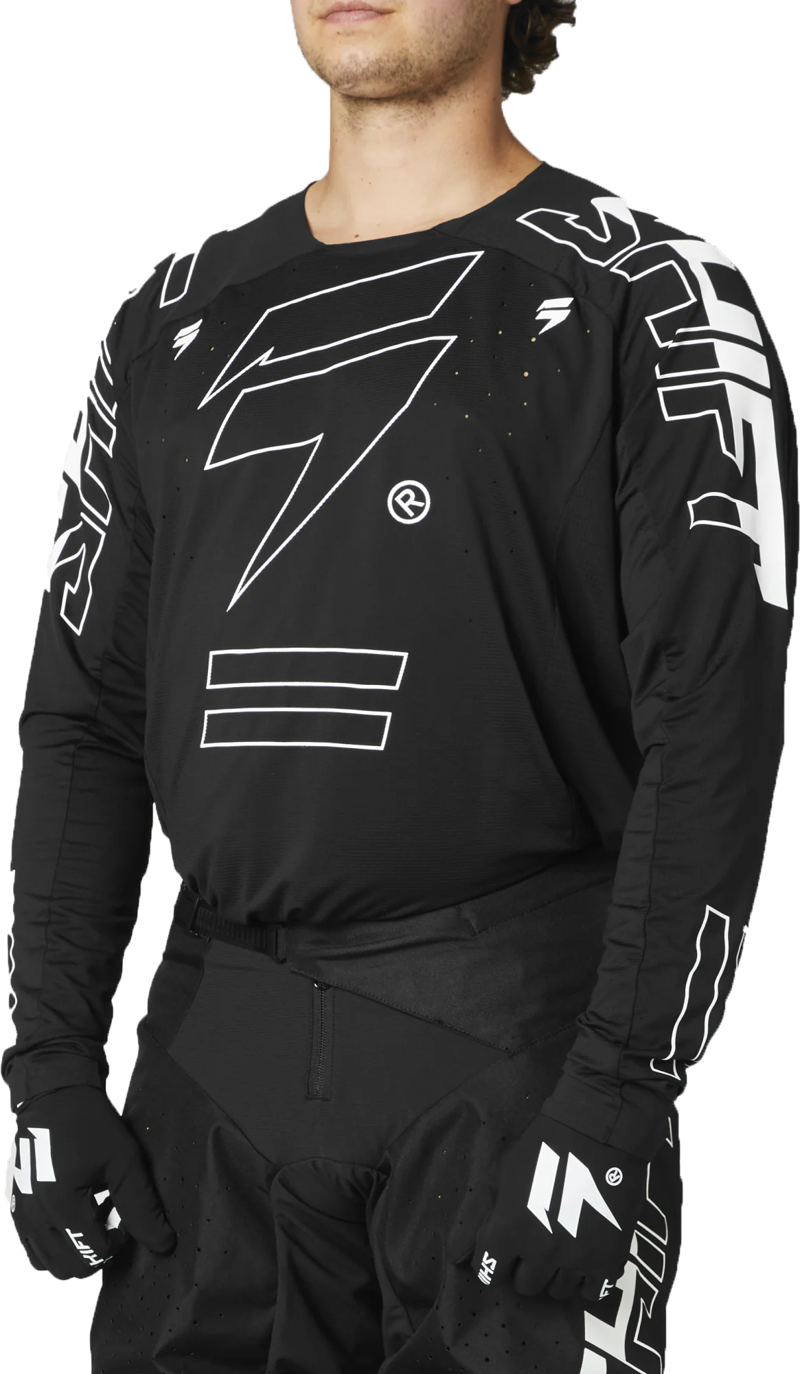 Shift Motocross Jersey 3LACK Label King - Black
