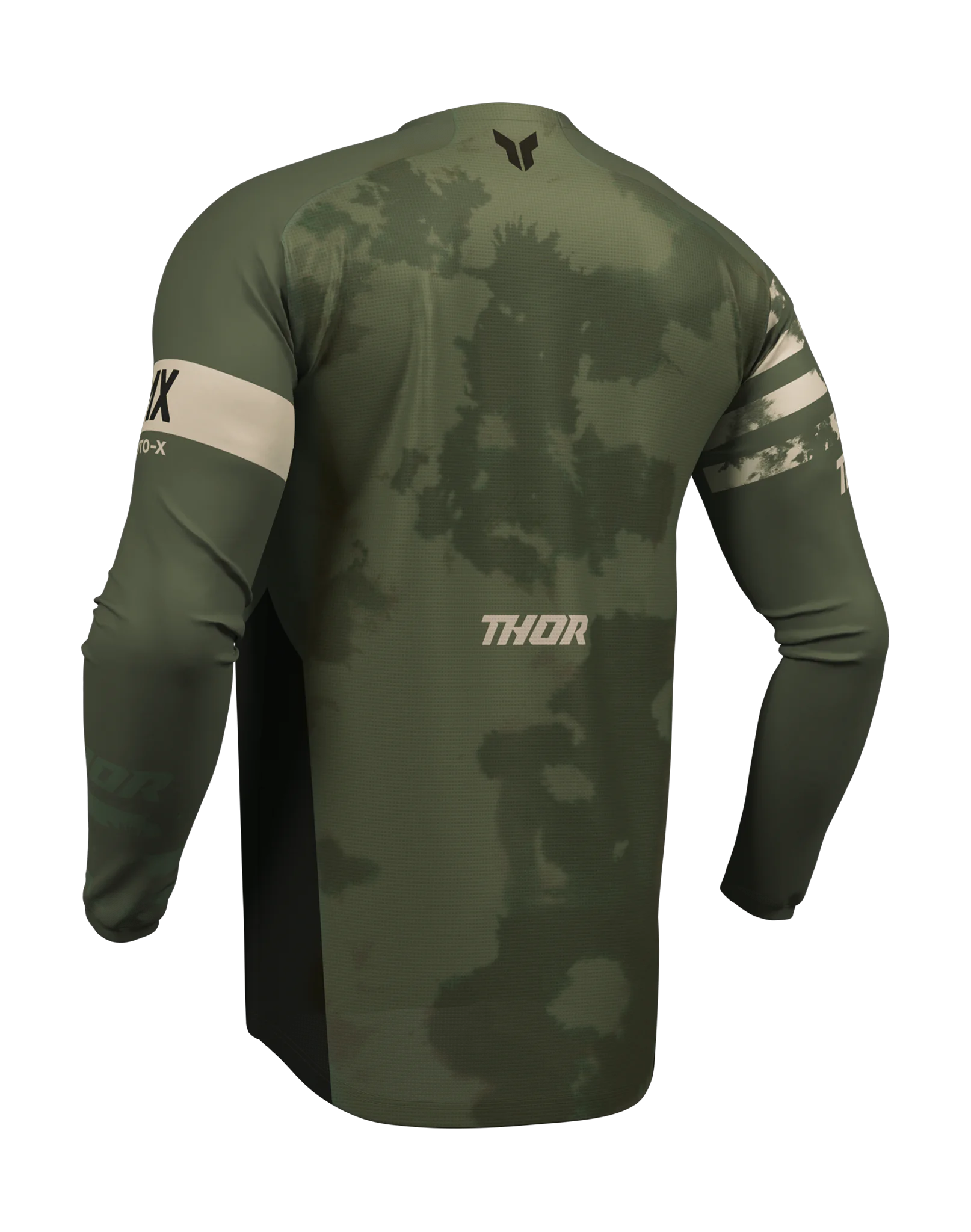 Thor Motocross Jersey 2026 Launchmode Bleach - Black / Camo