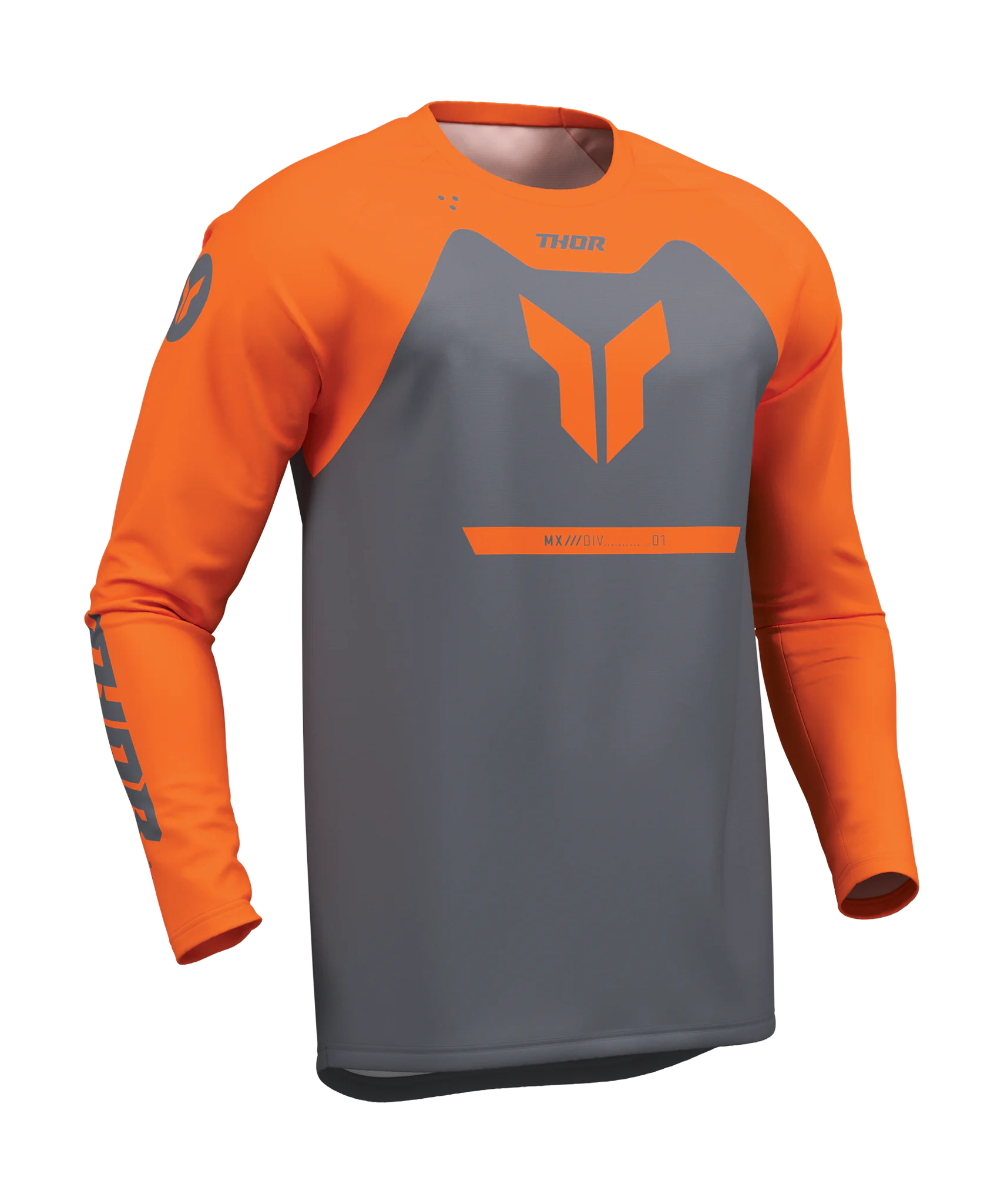 Thor Motocross Jersey 2026 Ridemode Menace - Charcoal