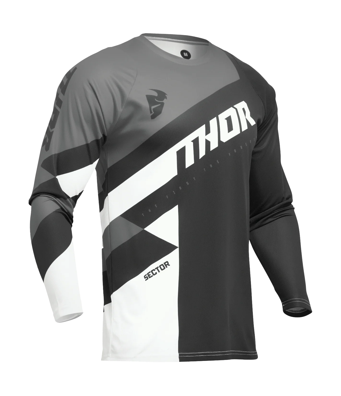 Thor Motocross Jersey Sector Checker - Charcoal Black / Grey