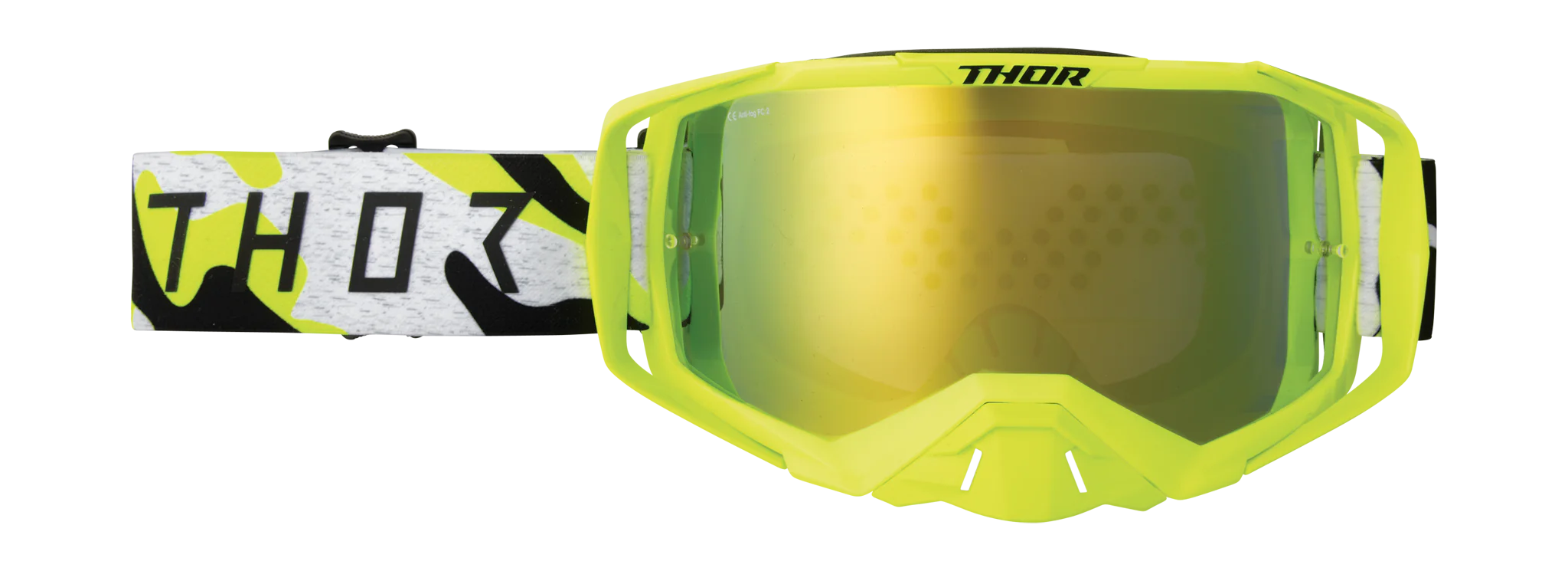 Thor Motocross Goggle Activate Riot - Acid - Mirror Lime Green