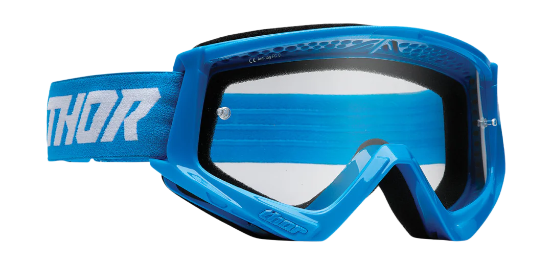 Thor Motocross Goggle Combat Racer - Blue / White - Clear