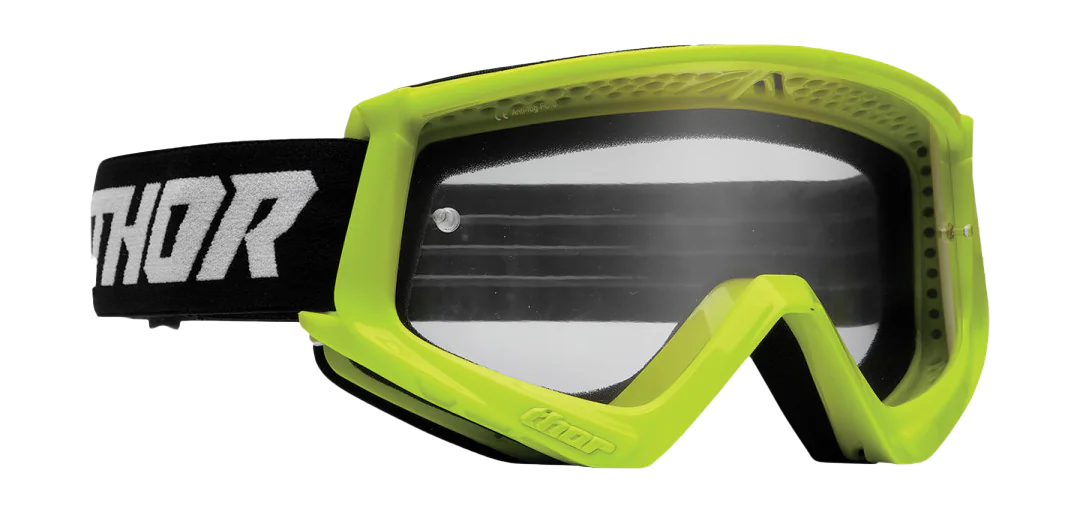 Thor Motocross Goggle Combat Racer - Flo Acid / Black - Clear