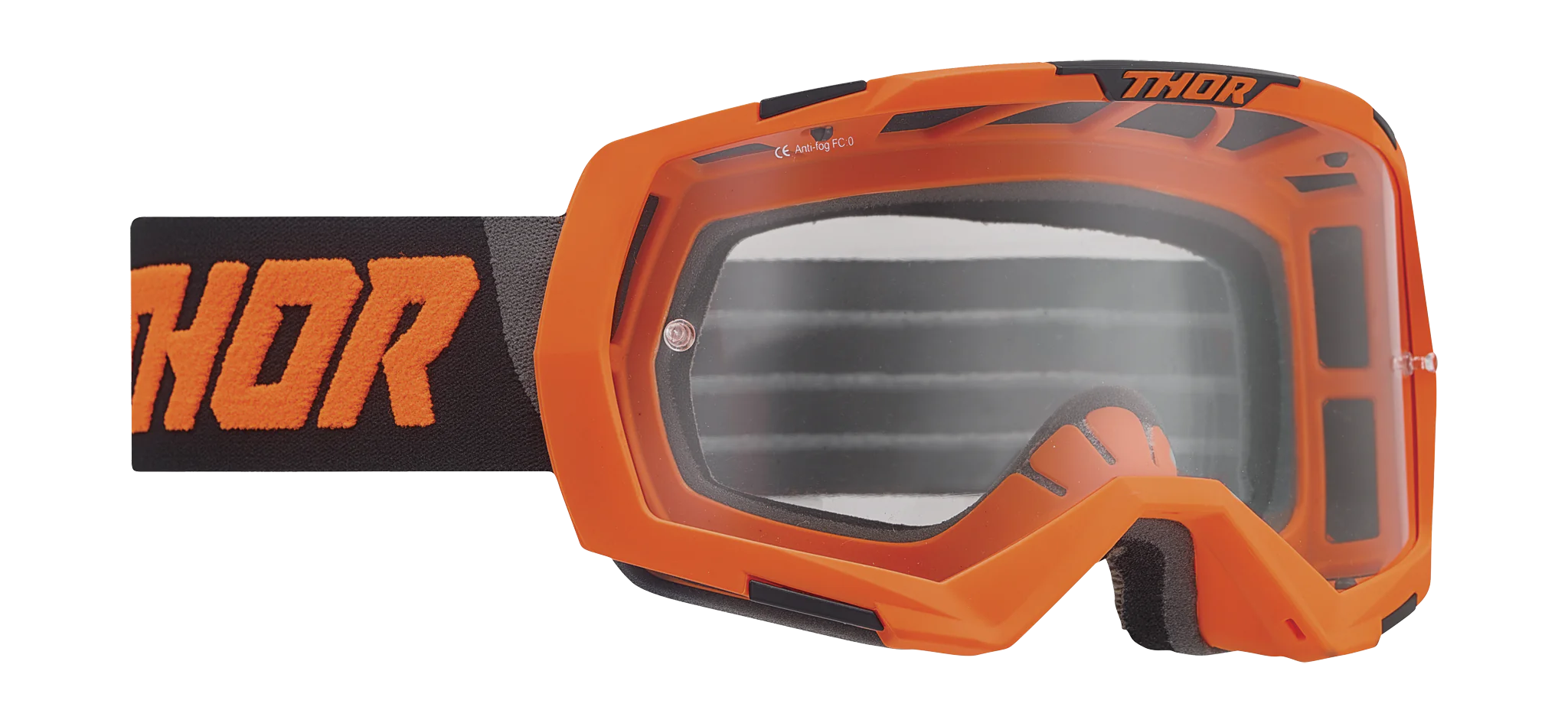 Thor Motocross Goggle Regiment - Flo Orange / Black - Clear
