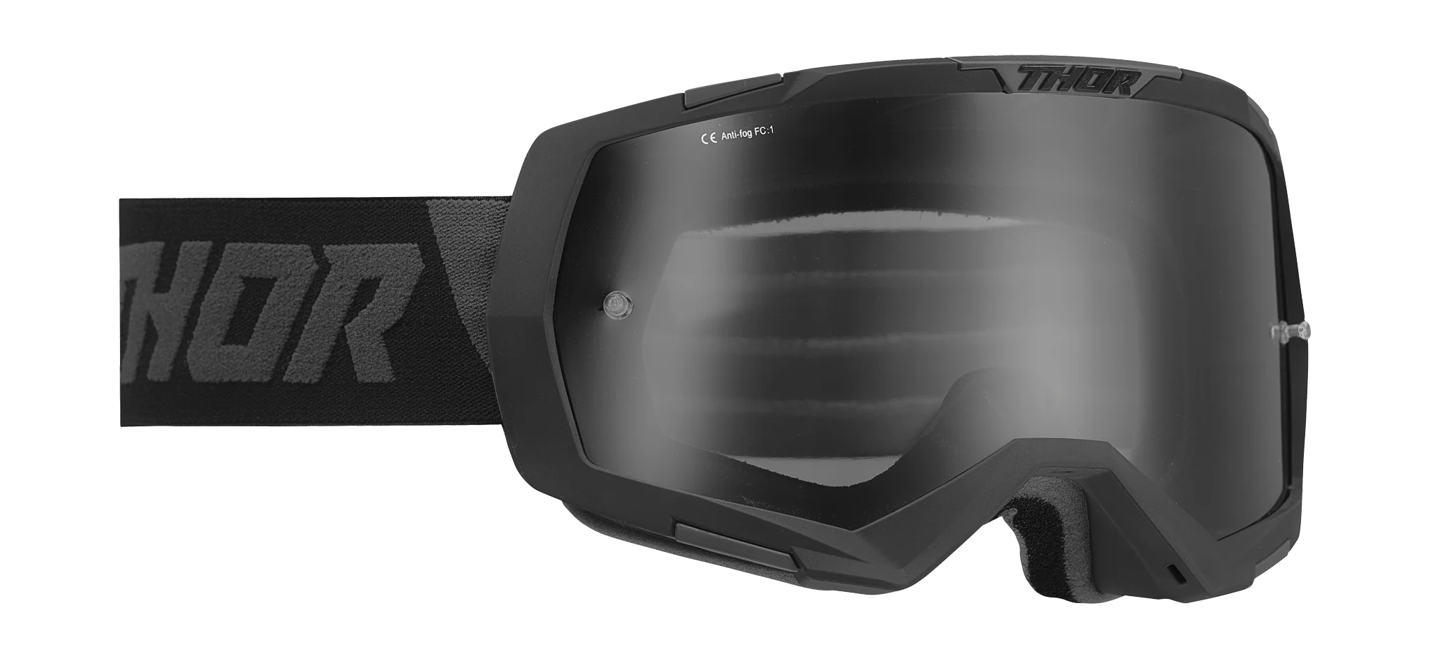 Thor Motocross Goggle Regiment - Black / Grey - Smoke