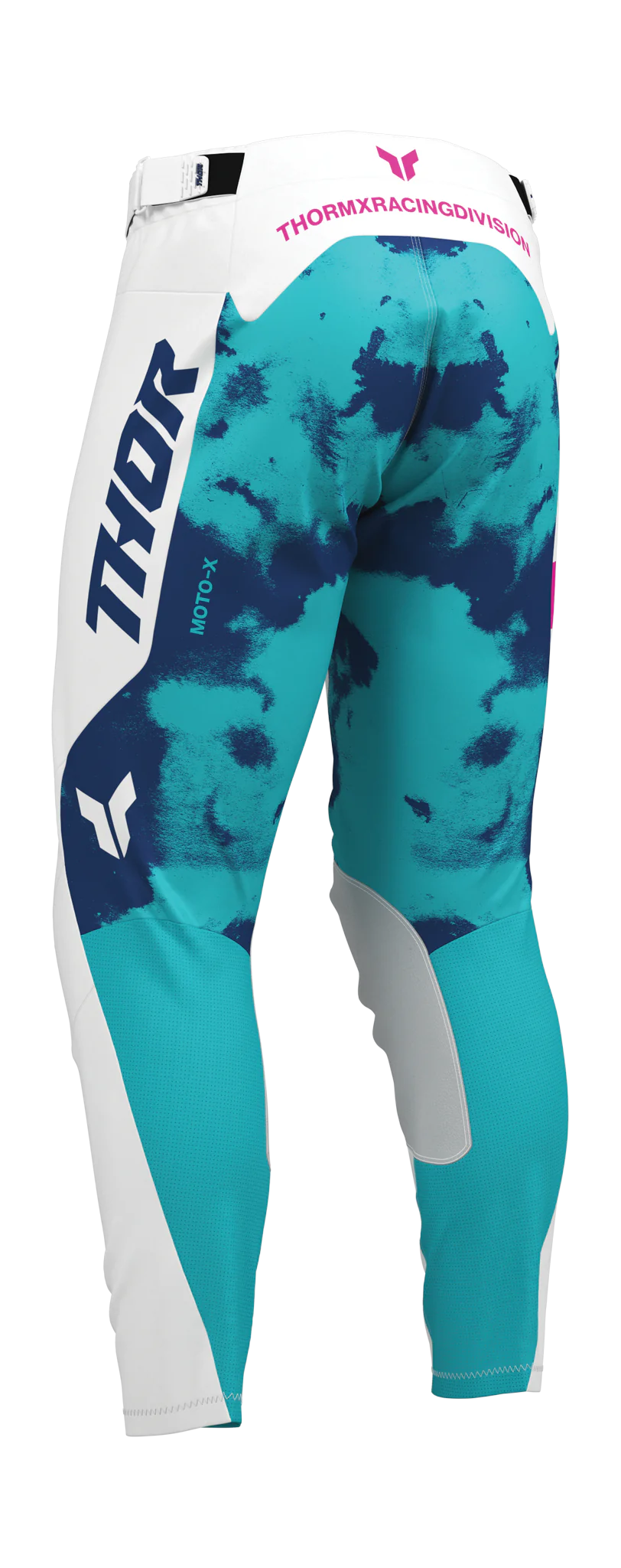 Thor Motocross Pants 2026 Launchmode Bleach - White / Aqua