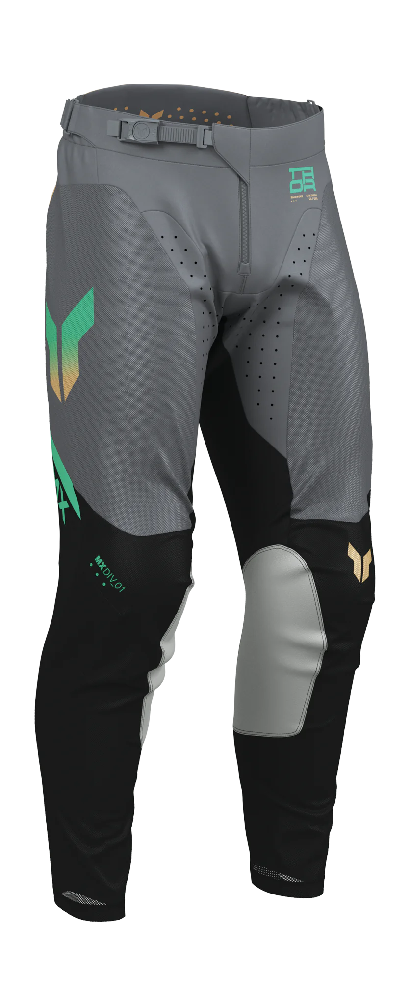 Thor Motocross Pants 2026 Launchmode Vented Raptor - Black / Charcoal