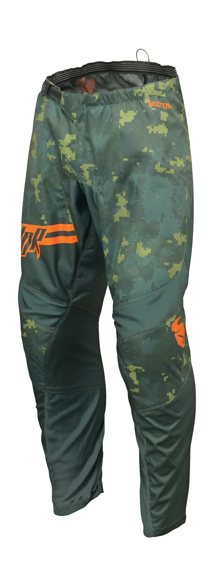 Thor Motocross Pants Sector Digi - Forest Green / Camo