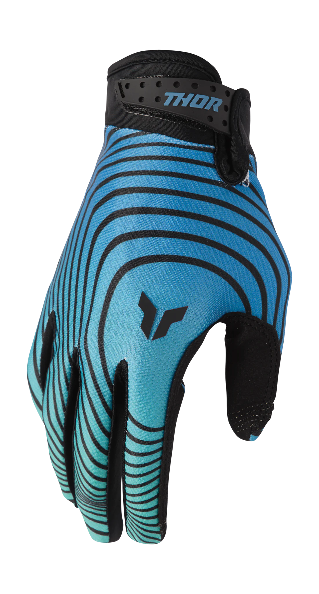 Thor Motocross Gloves 2026 Launchmode Identity - Teal / Black