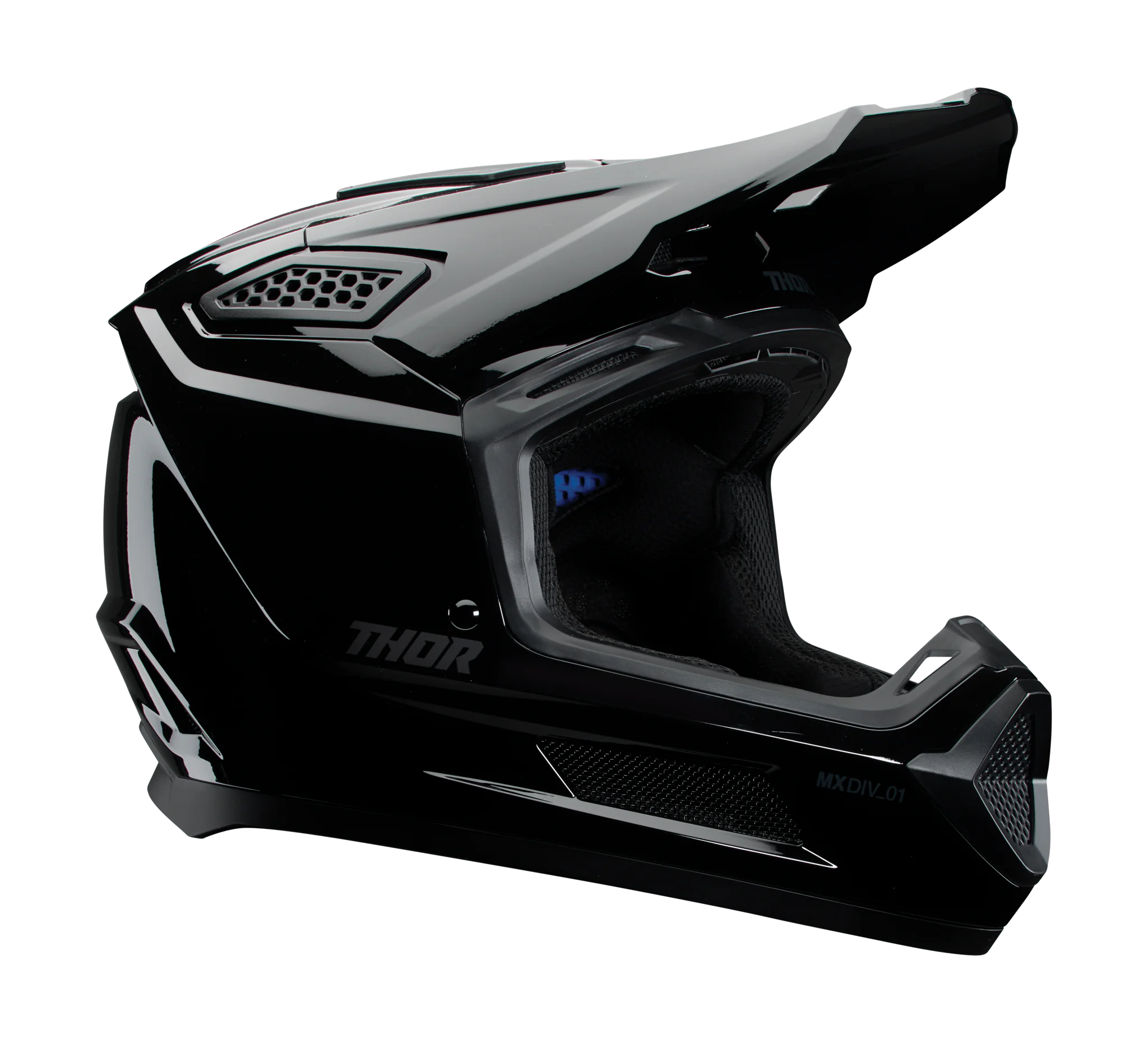 Thor Motocross Helmet Fleet - Blackout Gloss