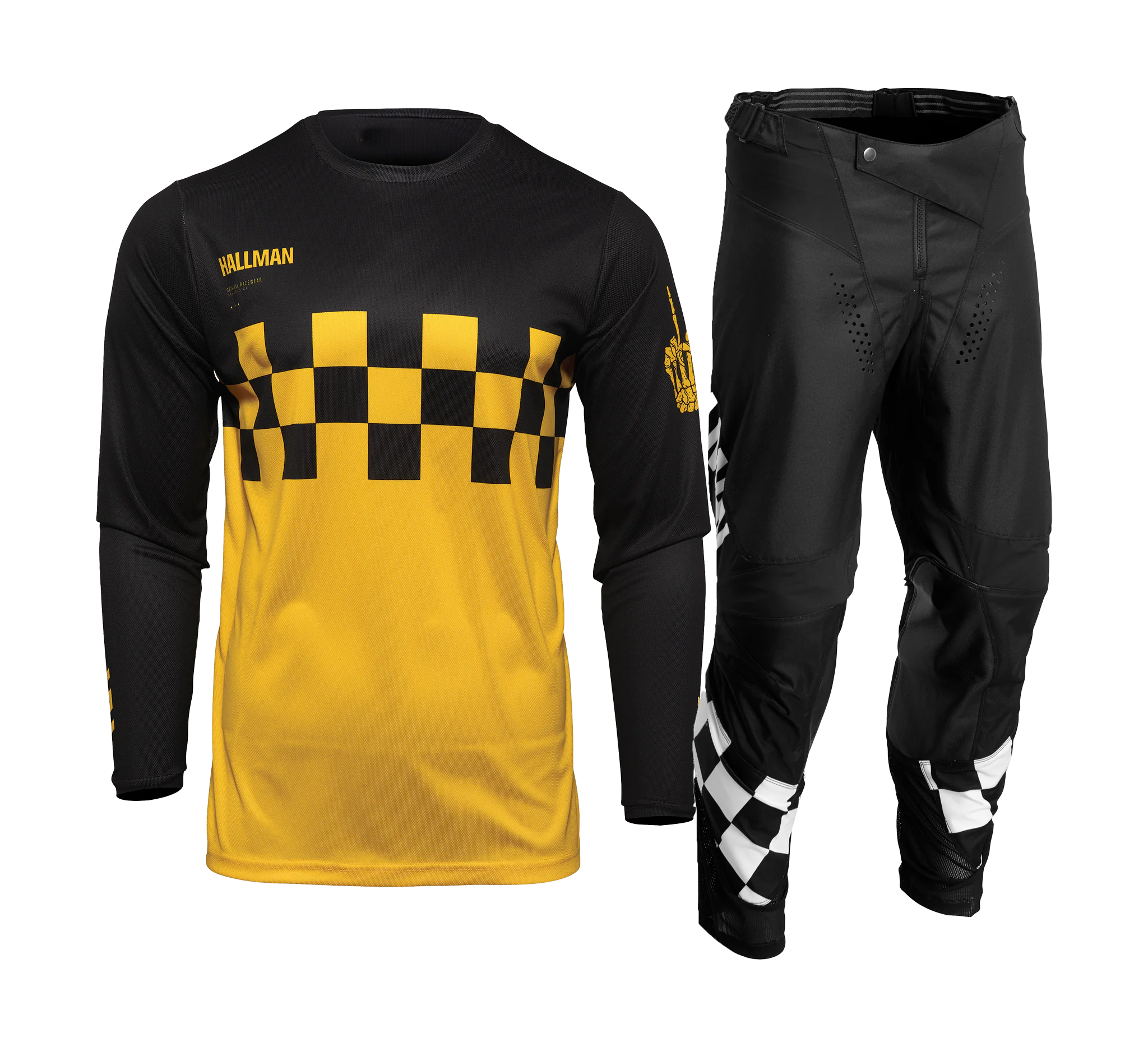 Thor Motocross Gear 2026 Hallman Differ Cheq - Yellow / Black