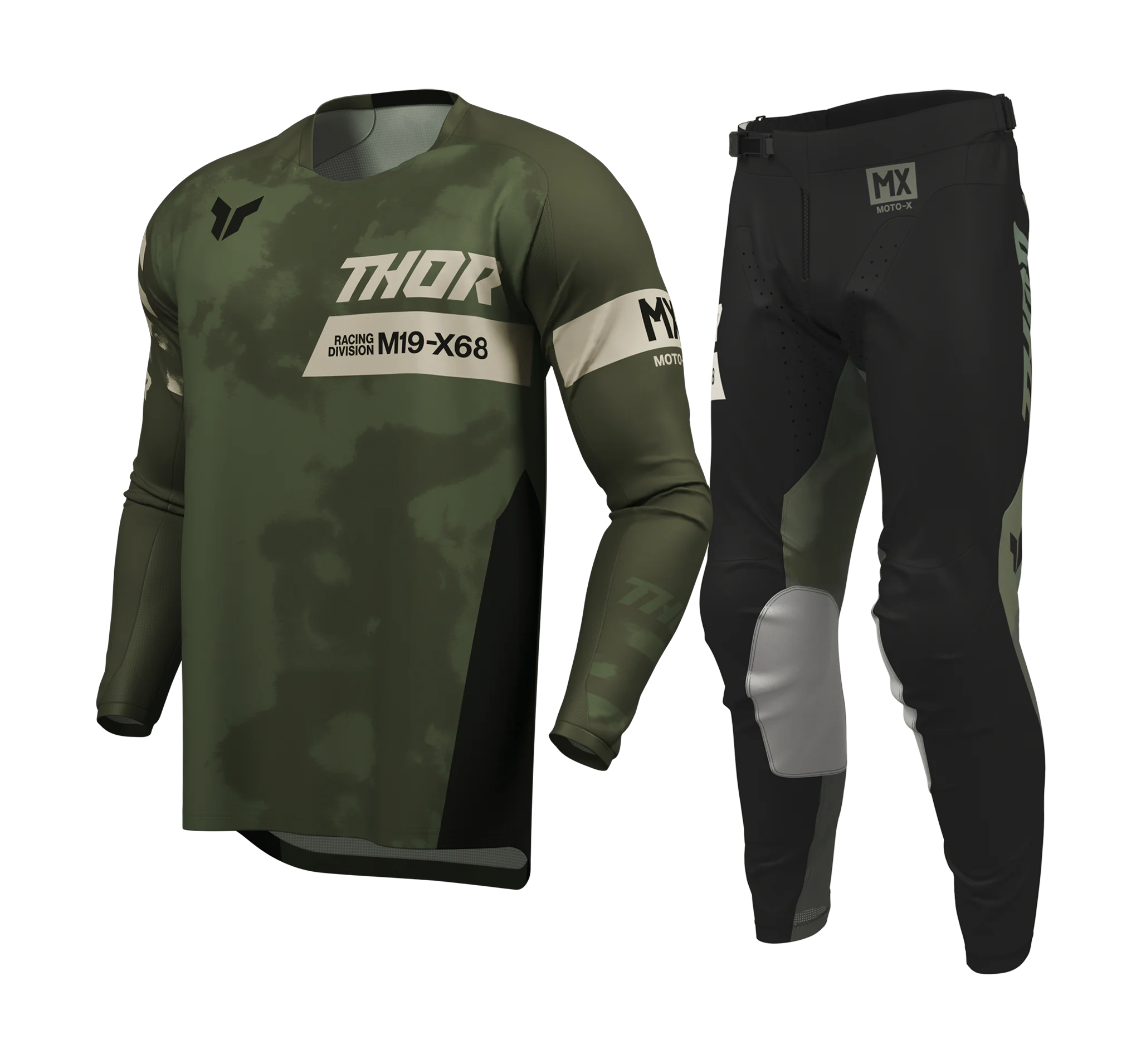 Thor Motocross Gear 2026 Launchmode Bleach - Black / Camo