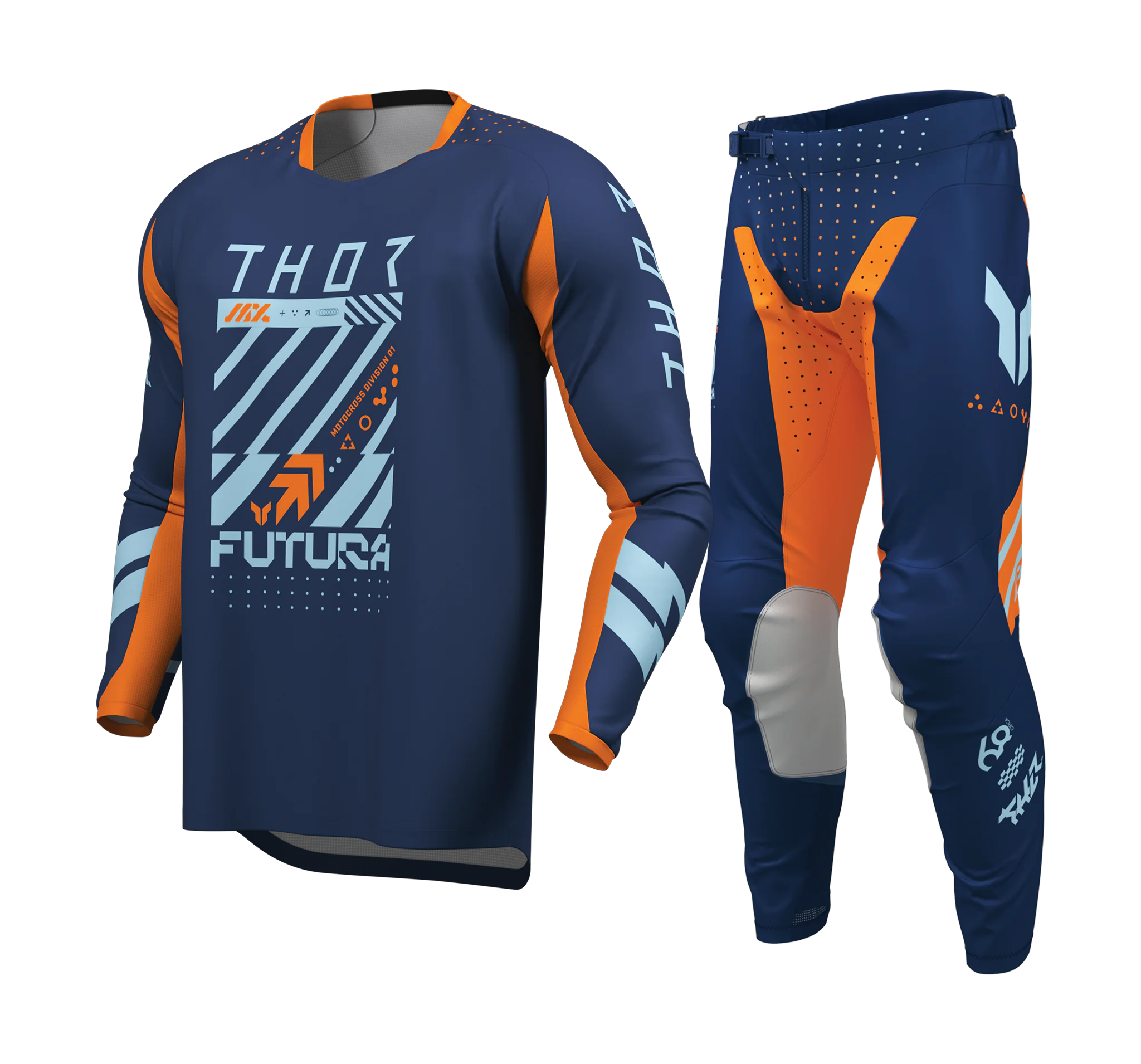 Thor Motocross Gear 2026 Launchmode Futura - Navy / Orange
