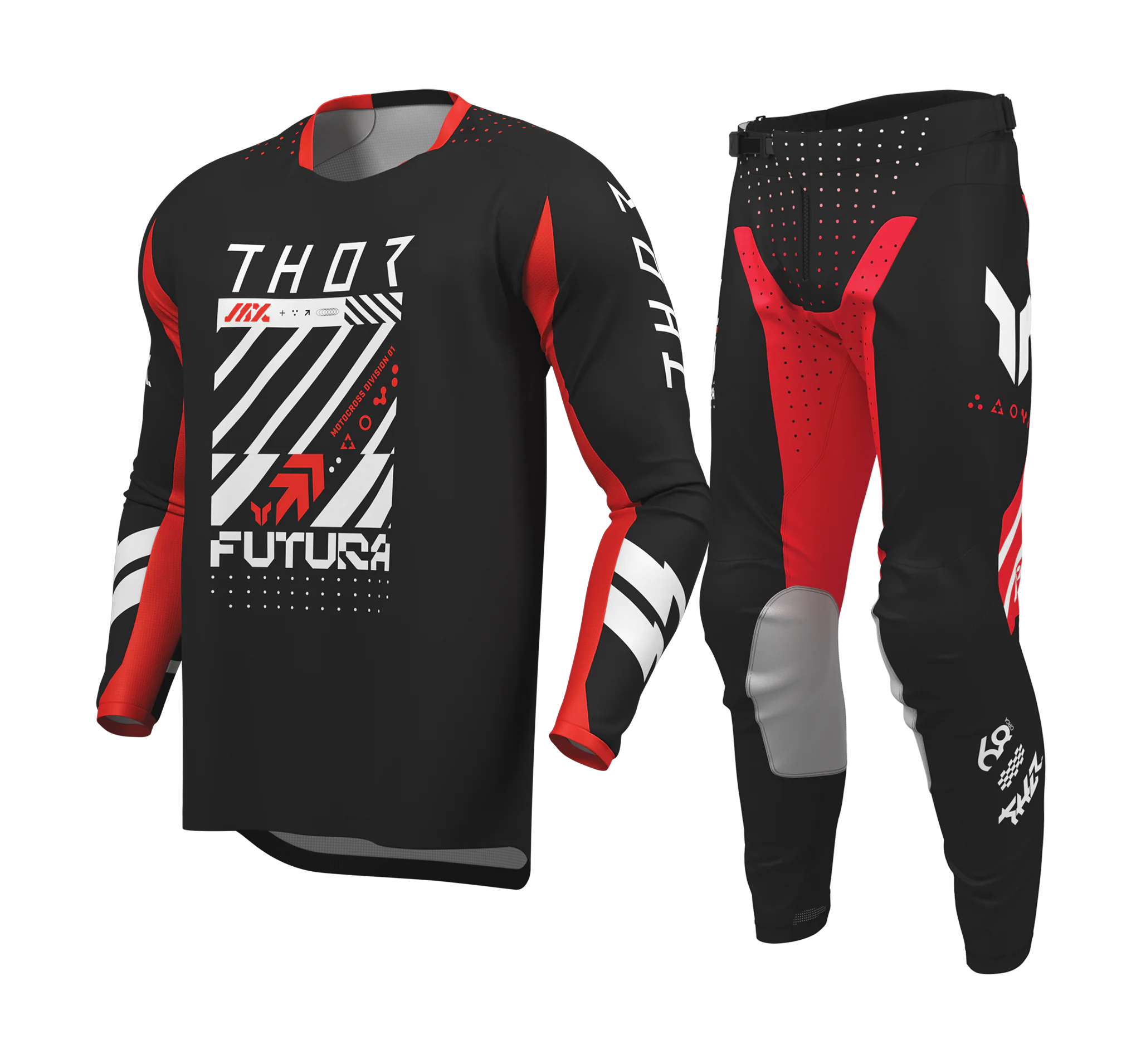 Thor Motocross Gear 2026 Launchmode Futura - Black / Red