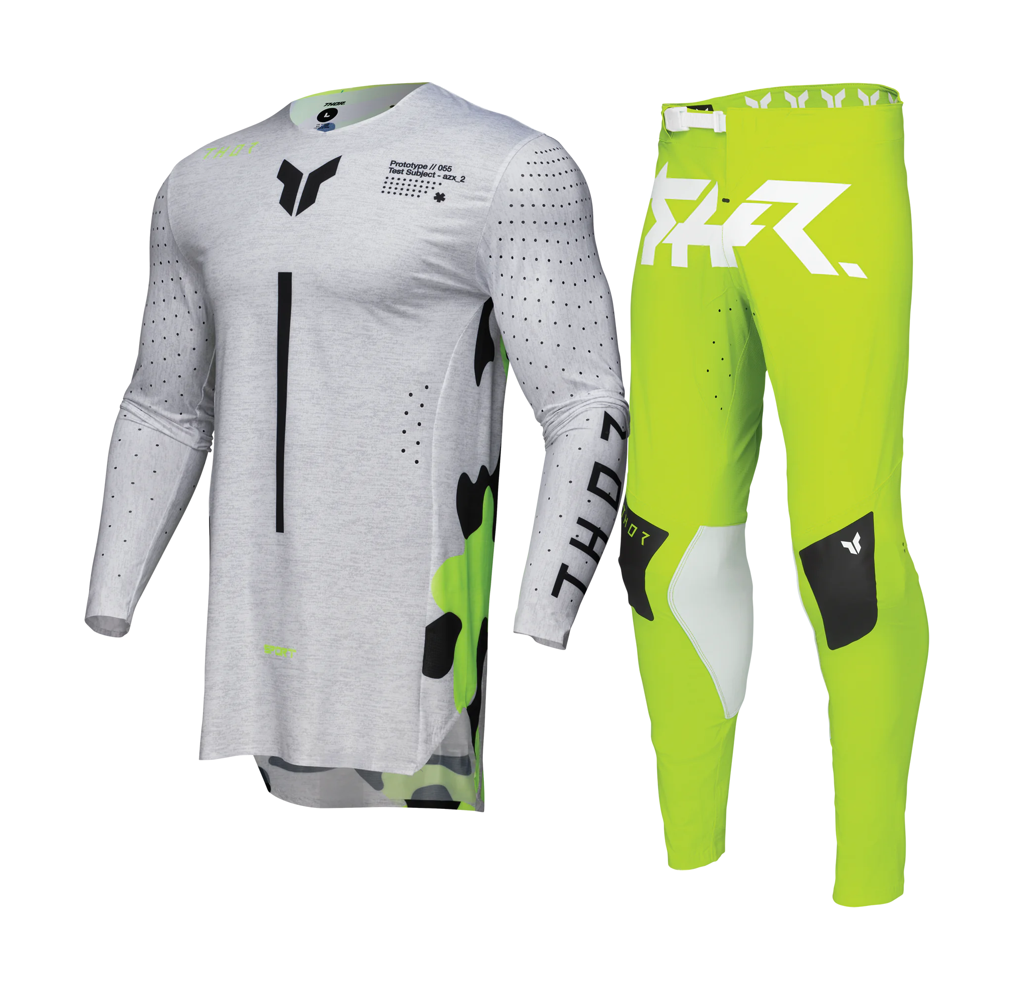 Thor Motocross Gear Sportmode Riot - White / Acid