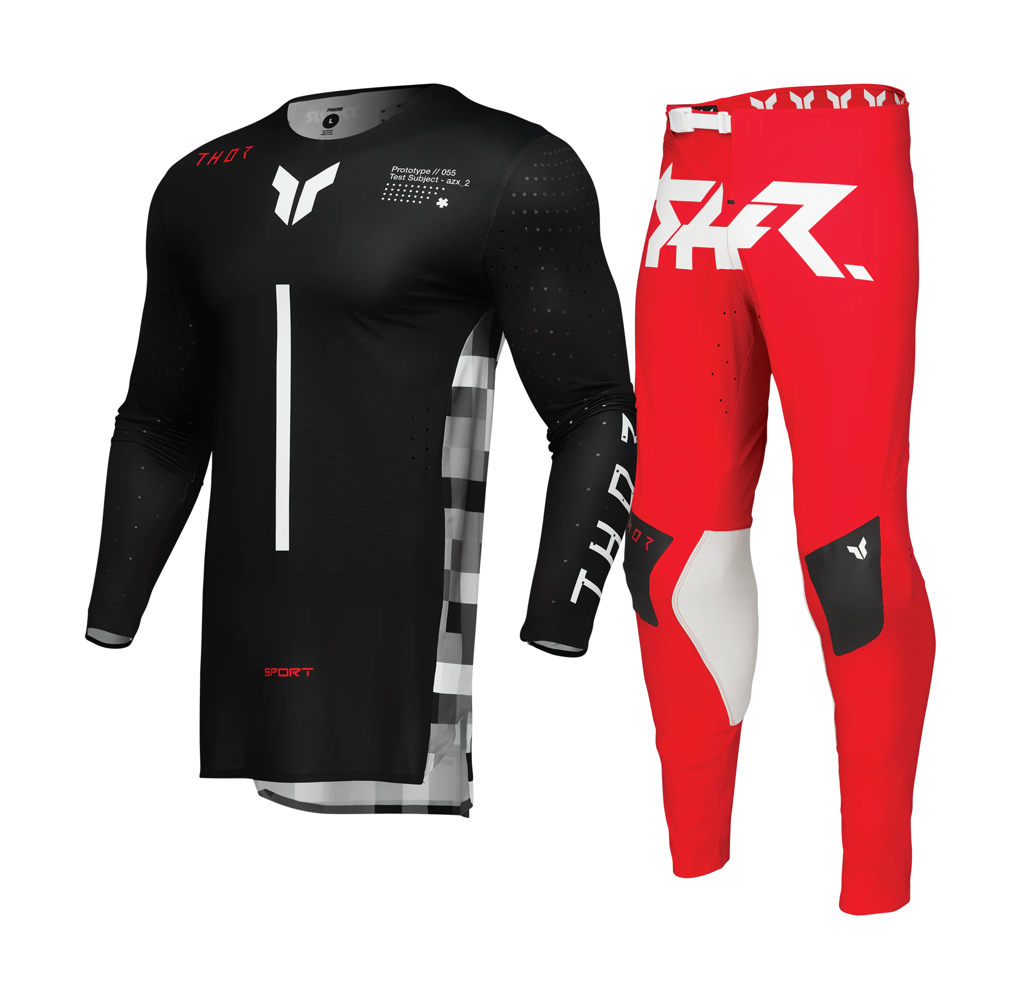 Thor Motocross Gear Sportmode Riot - Black / Red