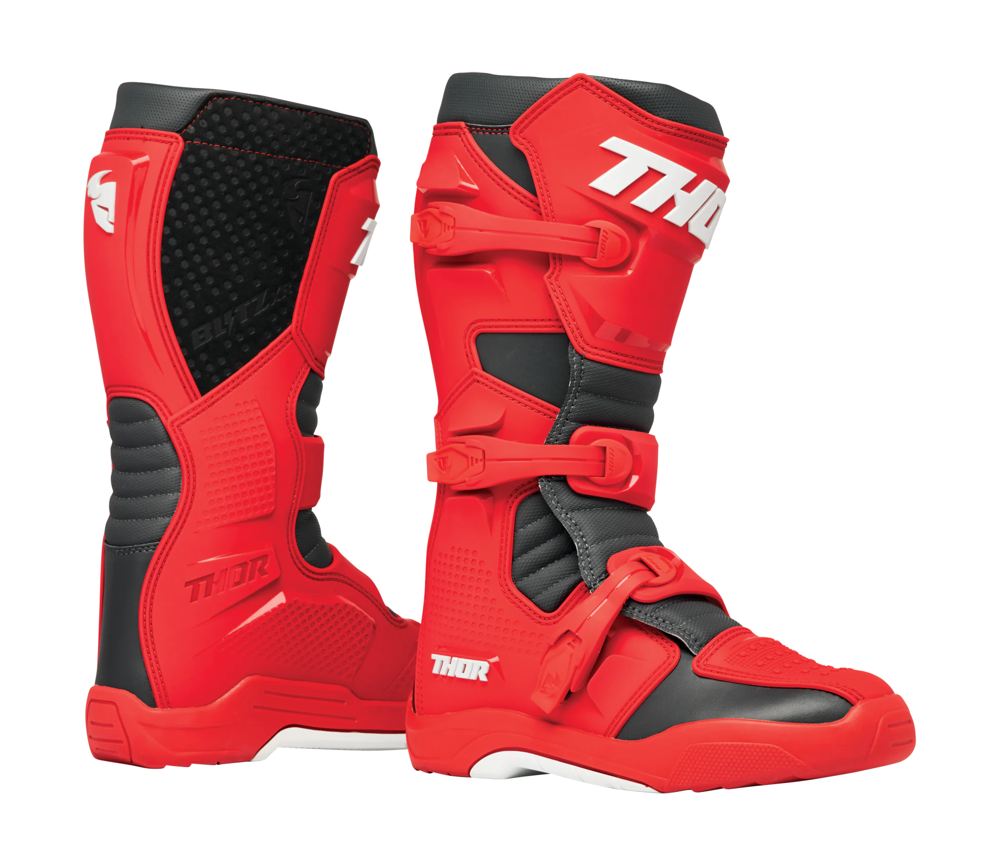 Thor Motocross Boots Blitz XR - Red / Charcoal