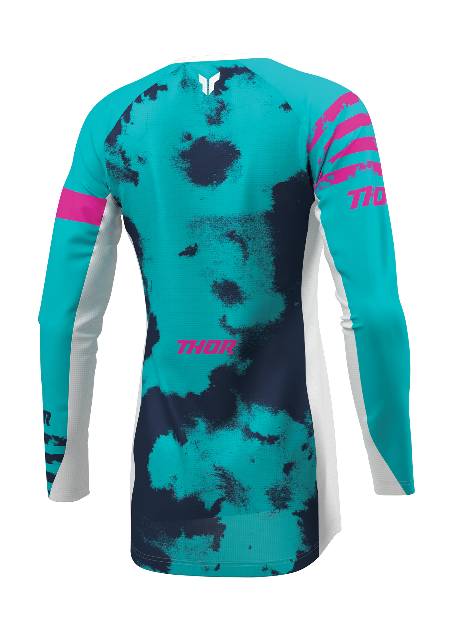 Thor Women Motocross Jersey 2026 Launchmode Bleach - White / Aqua