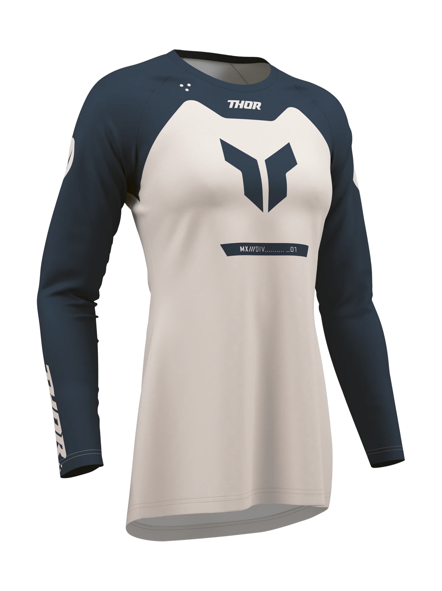 Thor Women Motocross Jersey 2026 Ridemode Menace - Midnight / Dust