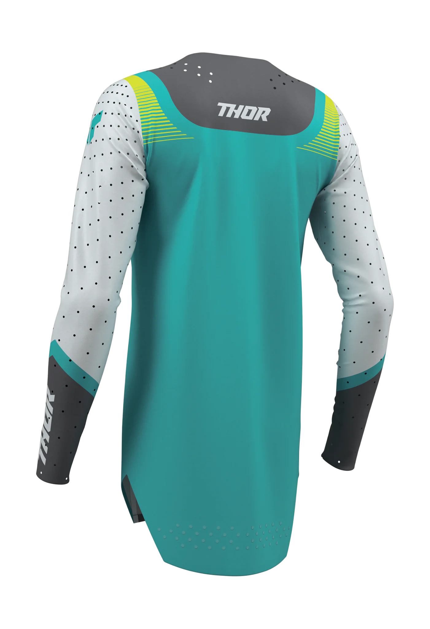 Thor Women Motocross Jersey 2026 Sportmode Velocity - Grey / Aqua