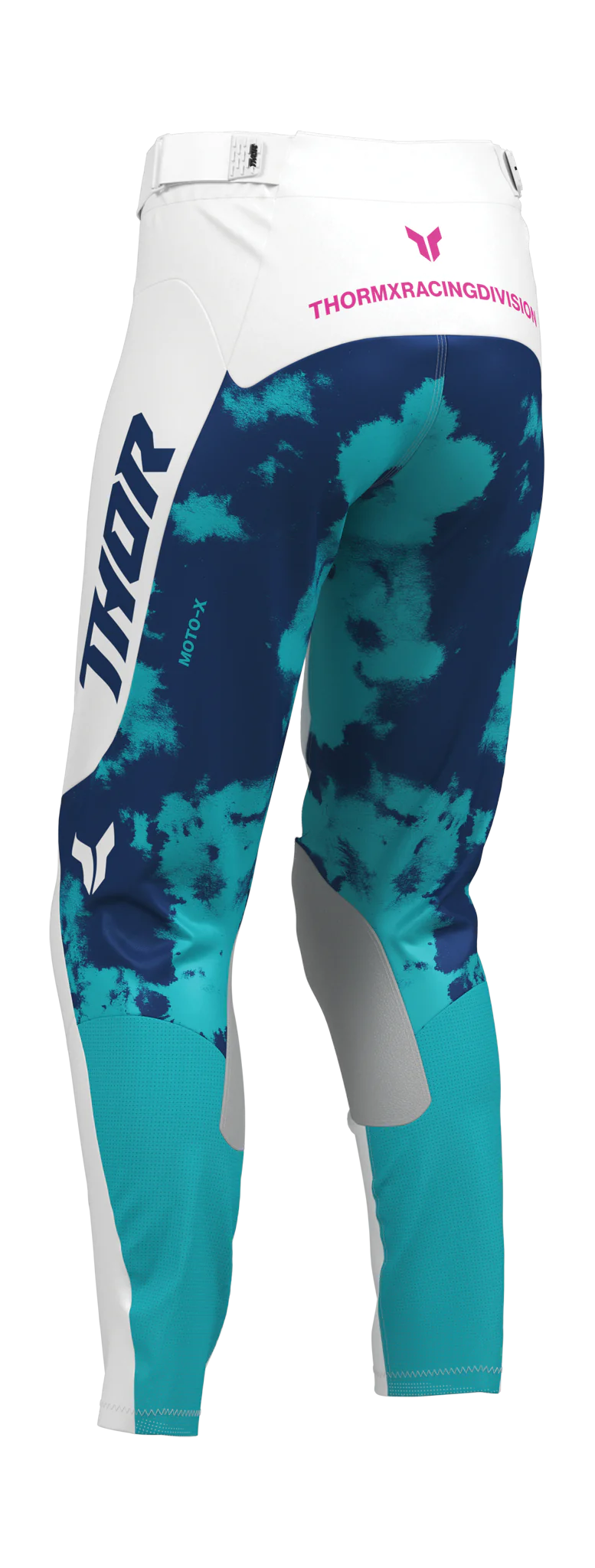 Thor Women Motocross Pants 2026 Launchmode Bleach - White / Aqua